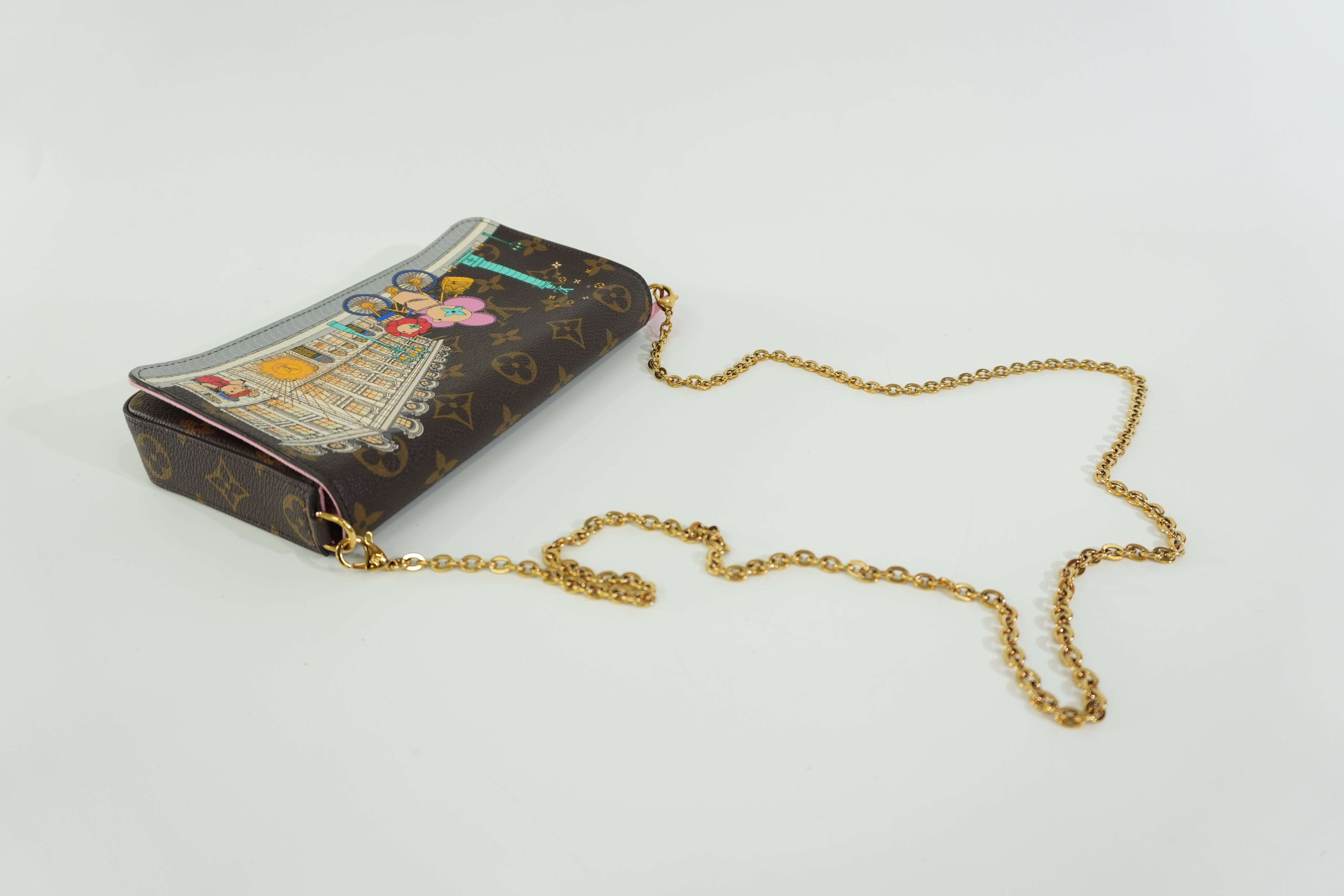 Pre-owned Louis Vuitton Monogram Felicie Pochette Vivienne Shoulder Bag