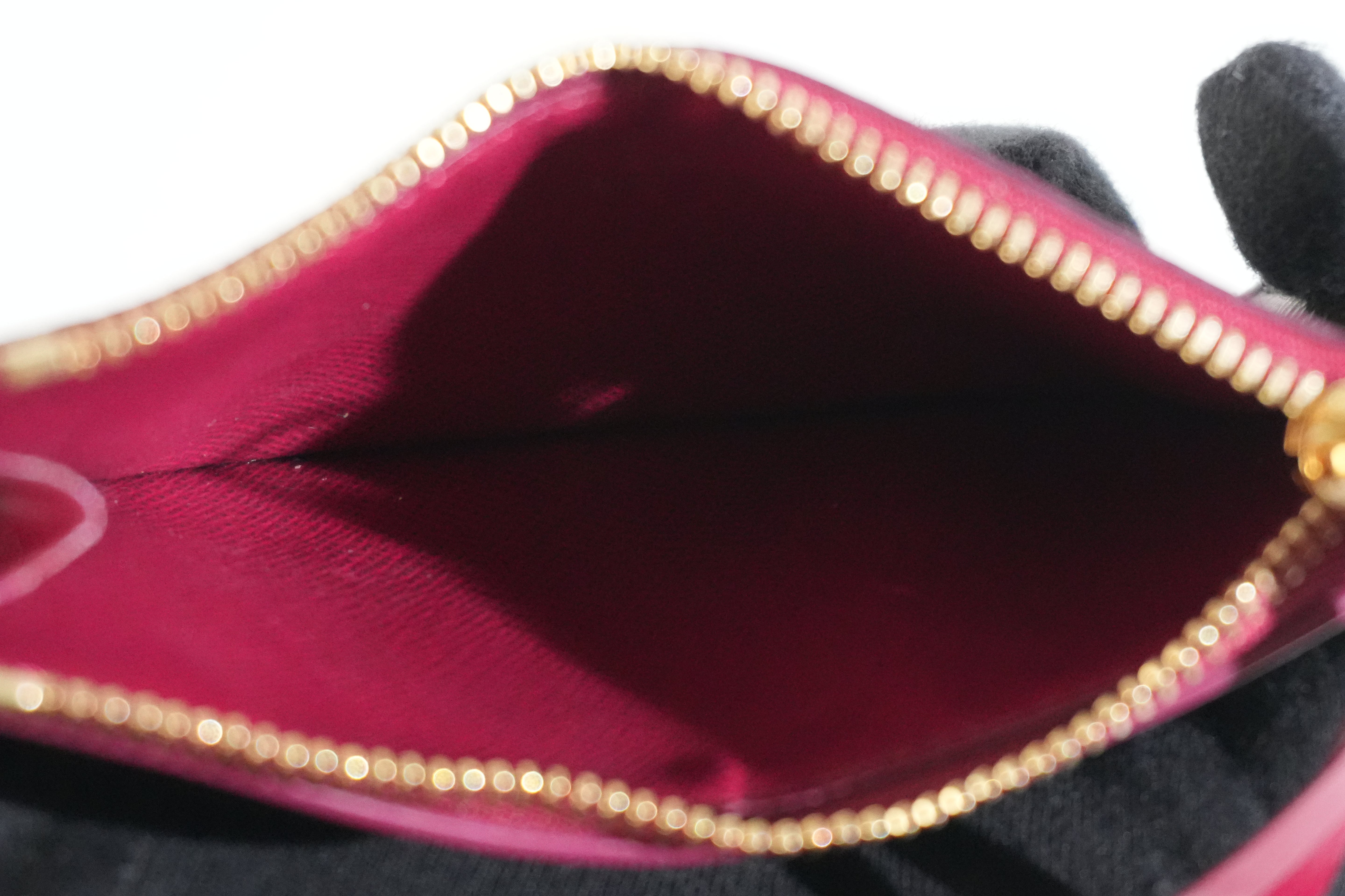 Pre-owned Louis Vuitton Monogram Zippy Card Case Pink