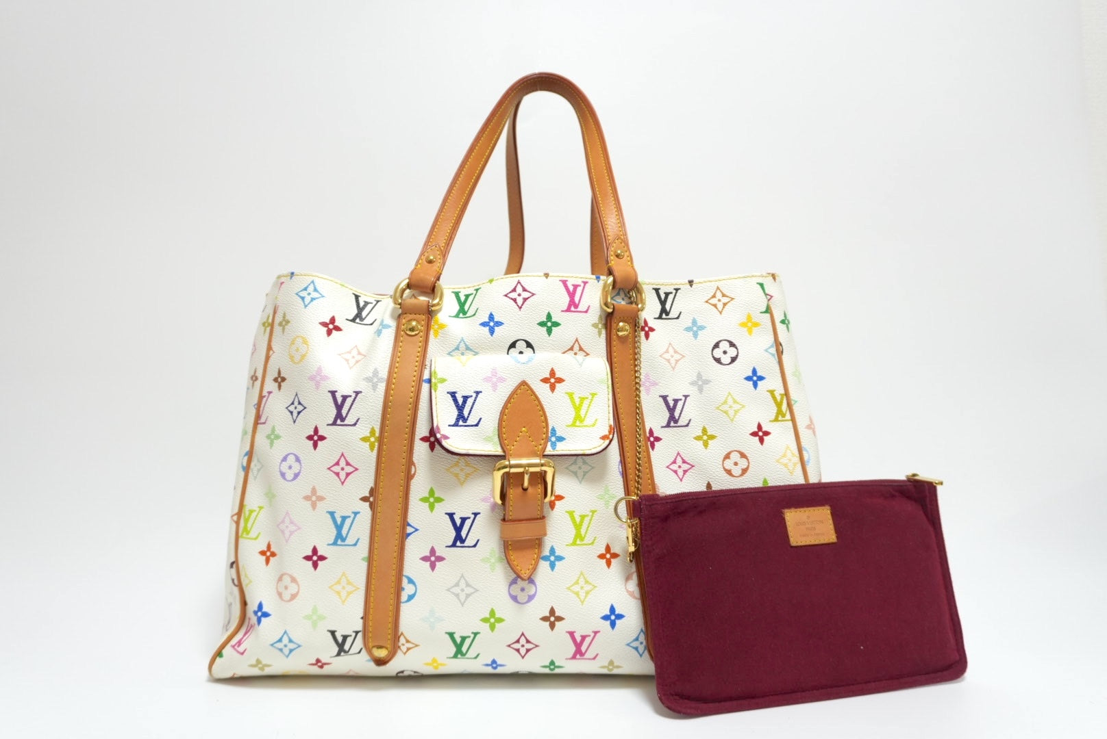 Louis Vuitton Multicolor Aurelia MM Shoulder Tote Bag Used