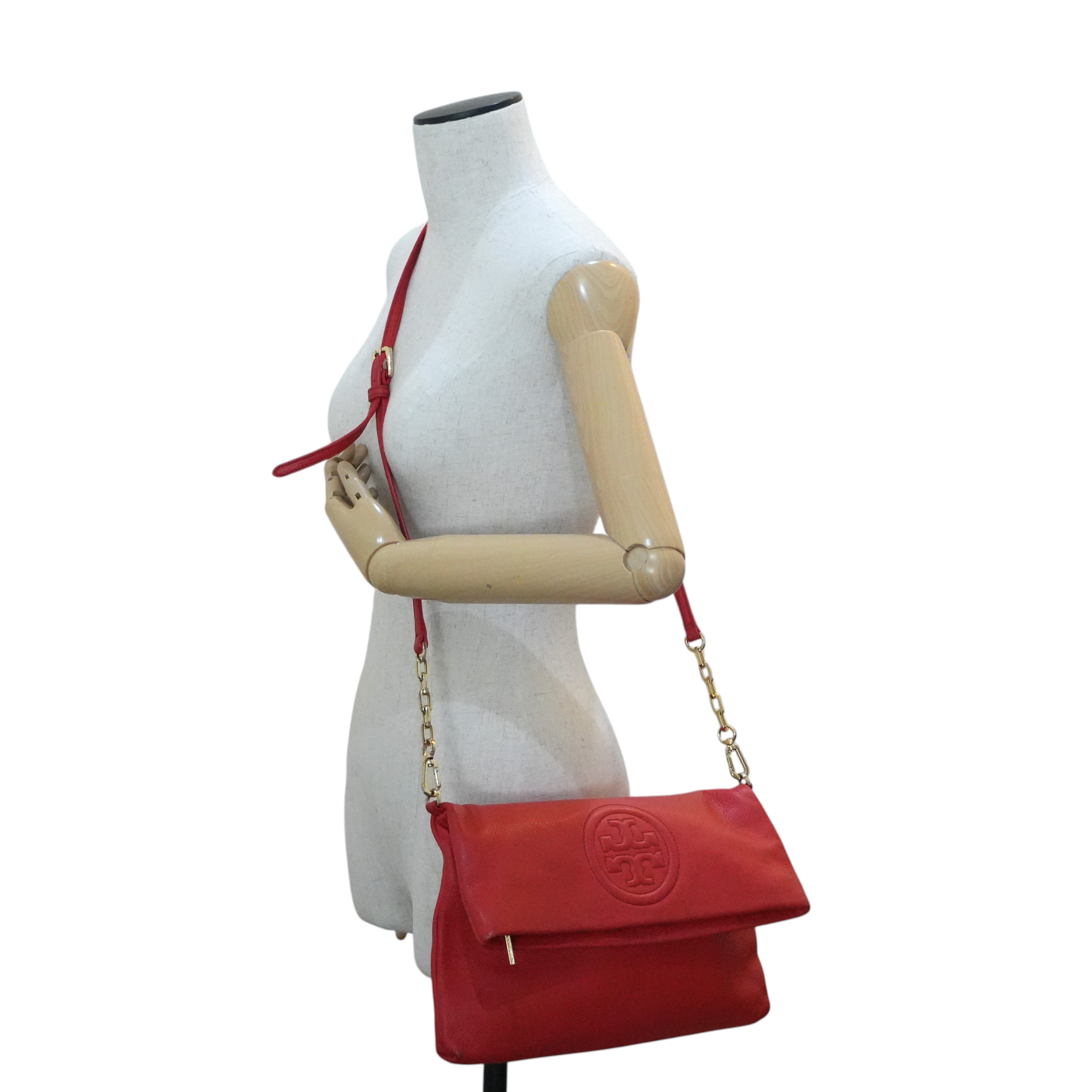 Pre-owned Tory Burch Shoulder Bag Red