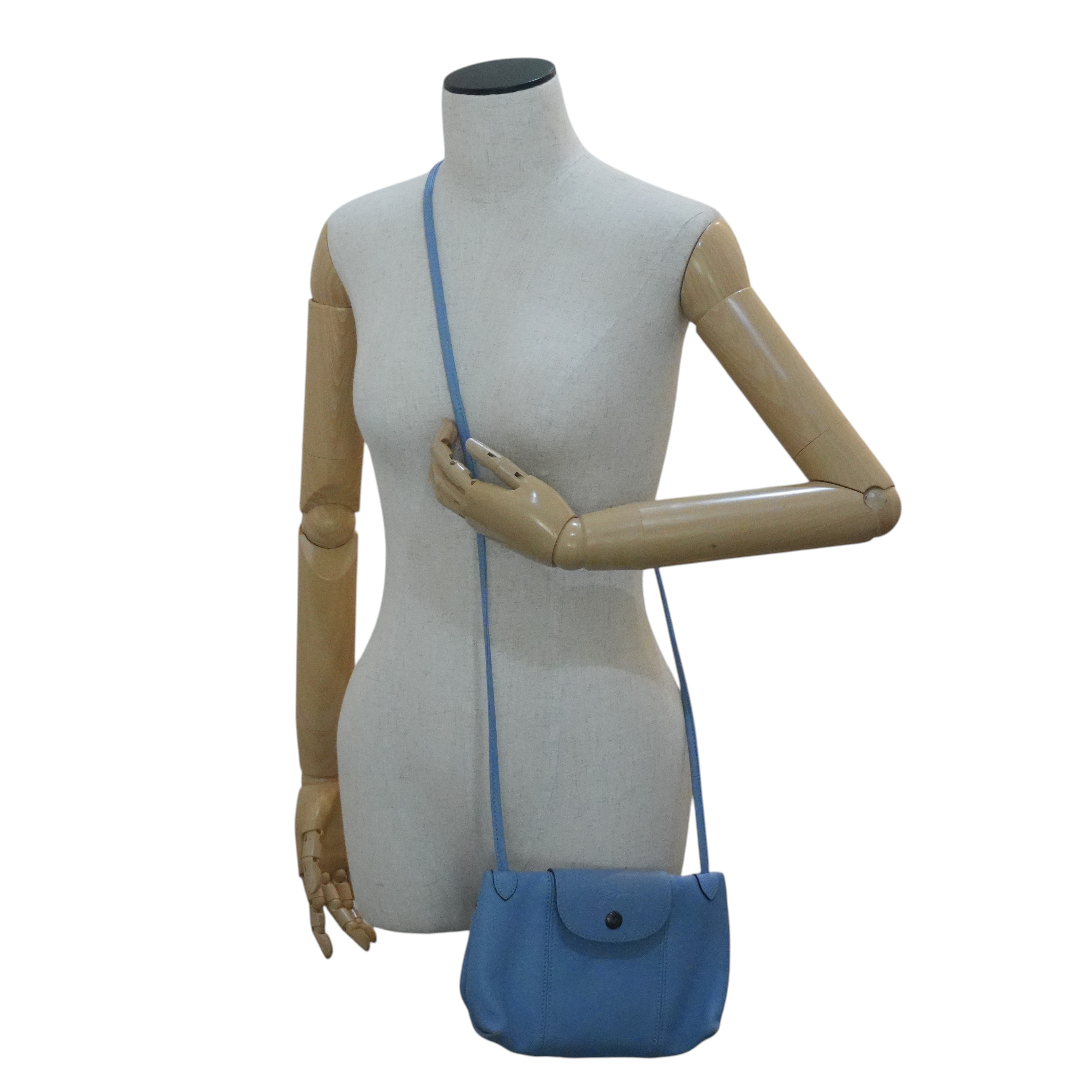 Pre-owned Longchamp Shoulder Bag Blue