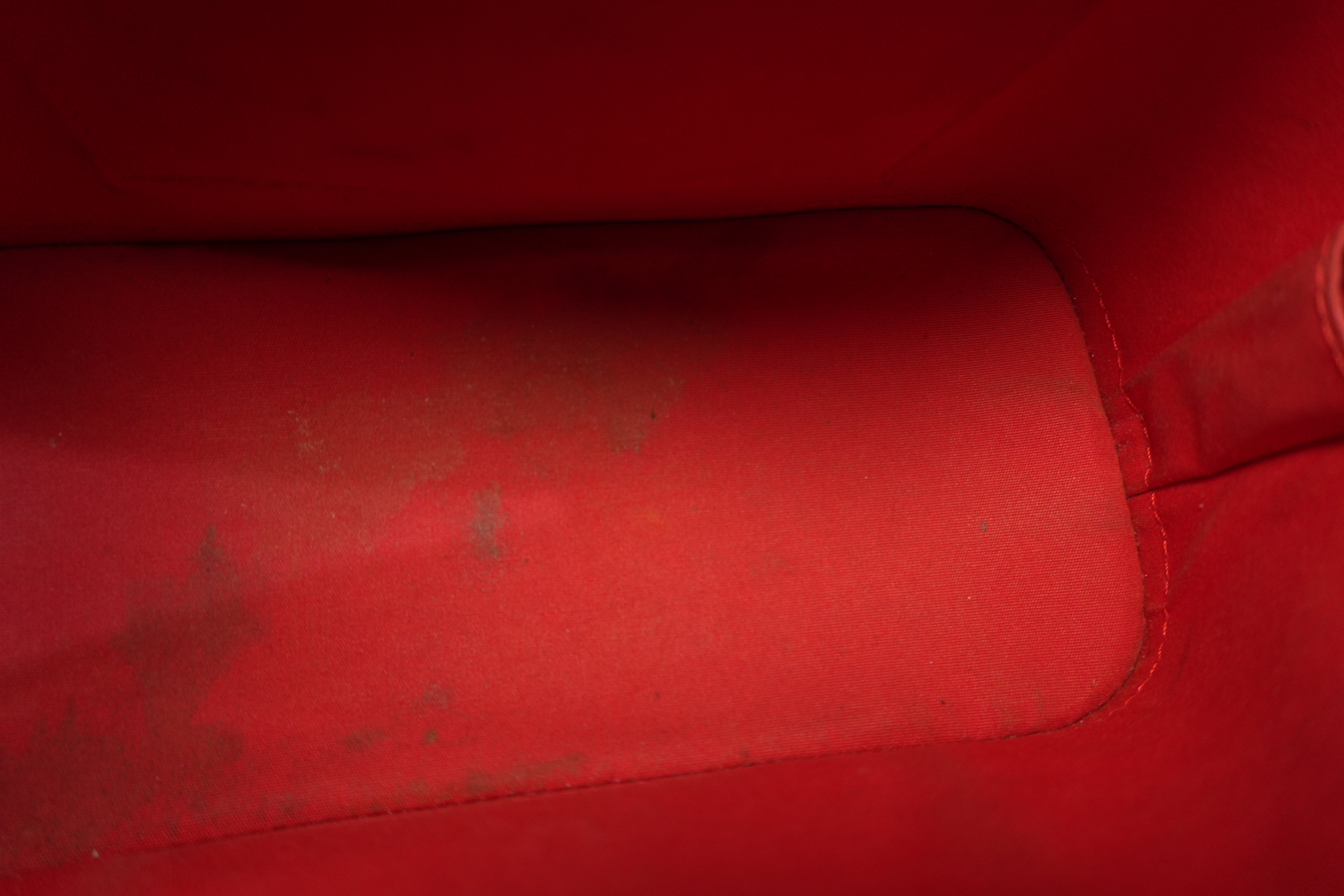 Pre-owned Louis Vuitton Vernis Alma BB Shoulder Bag Red