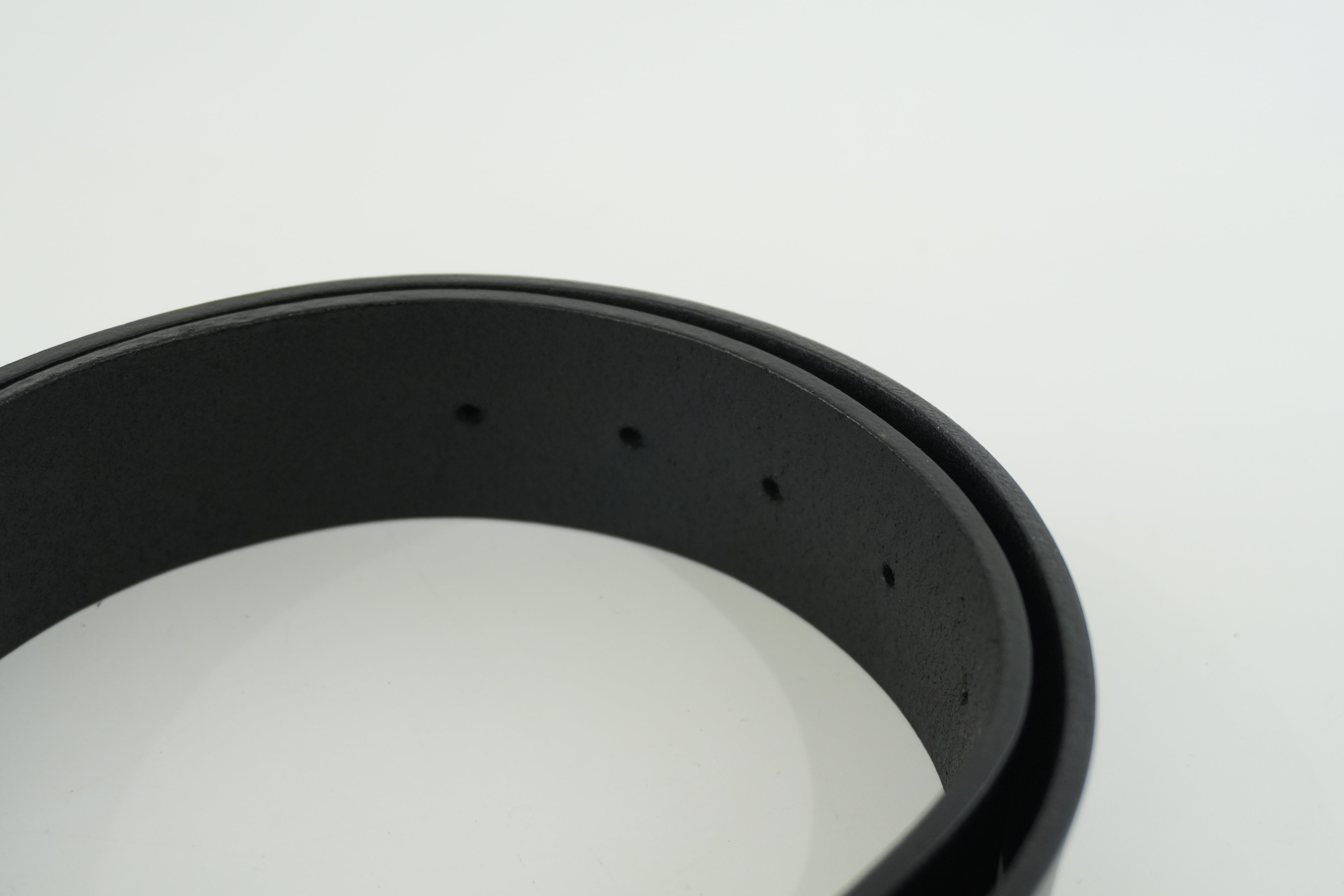 Gucci Interlocking Belt Leather Black Used