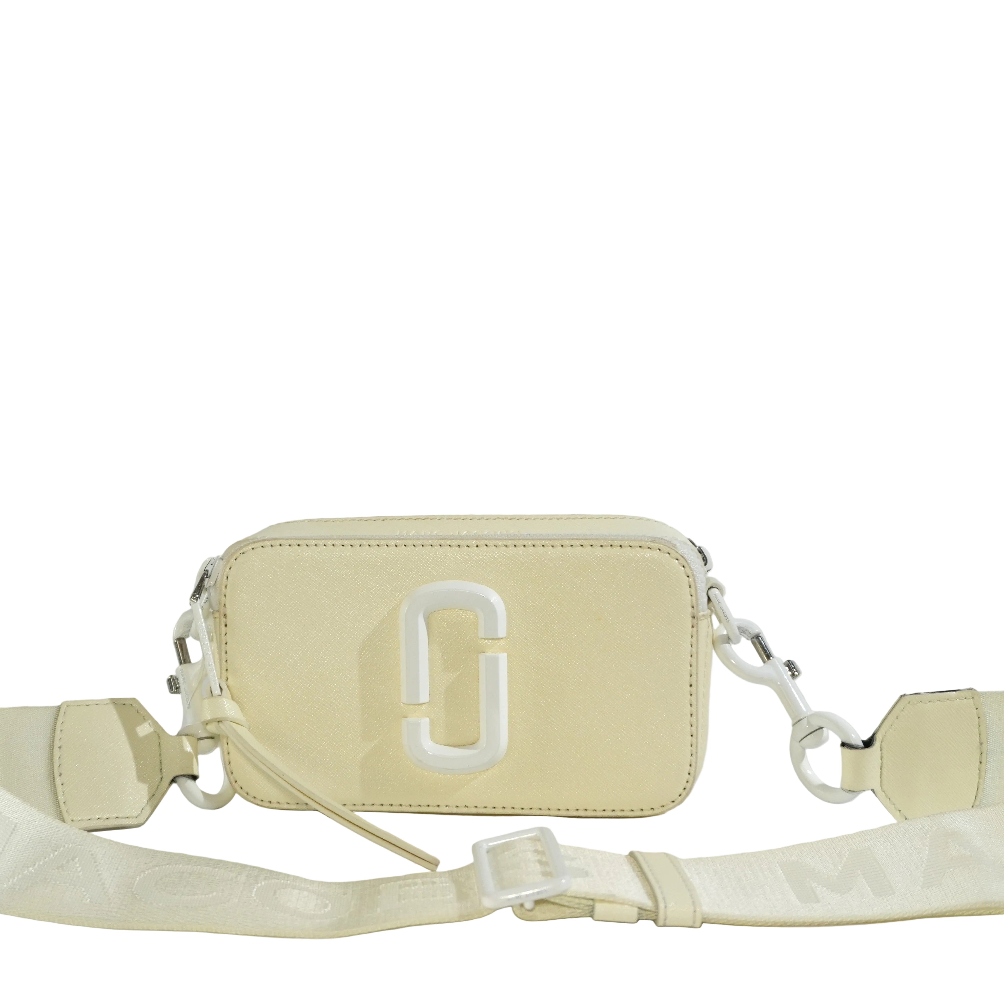 Pre-owned Marc Jacobs Snapchot Shoulder Bag White