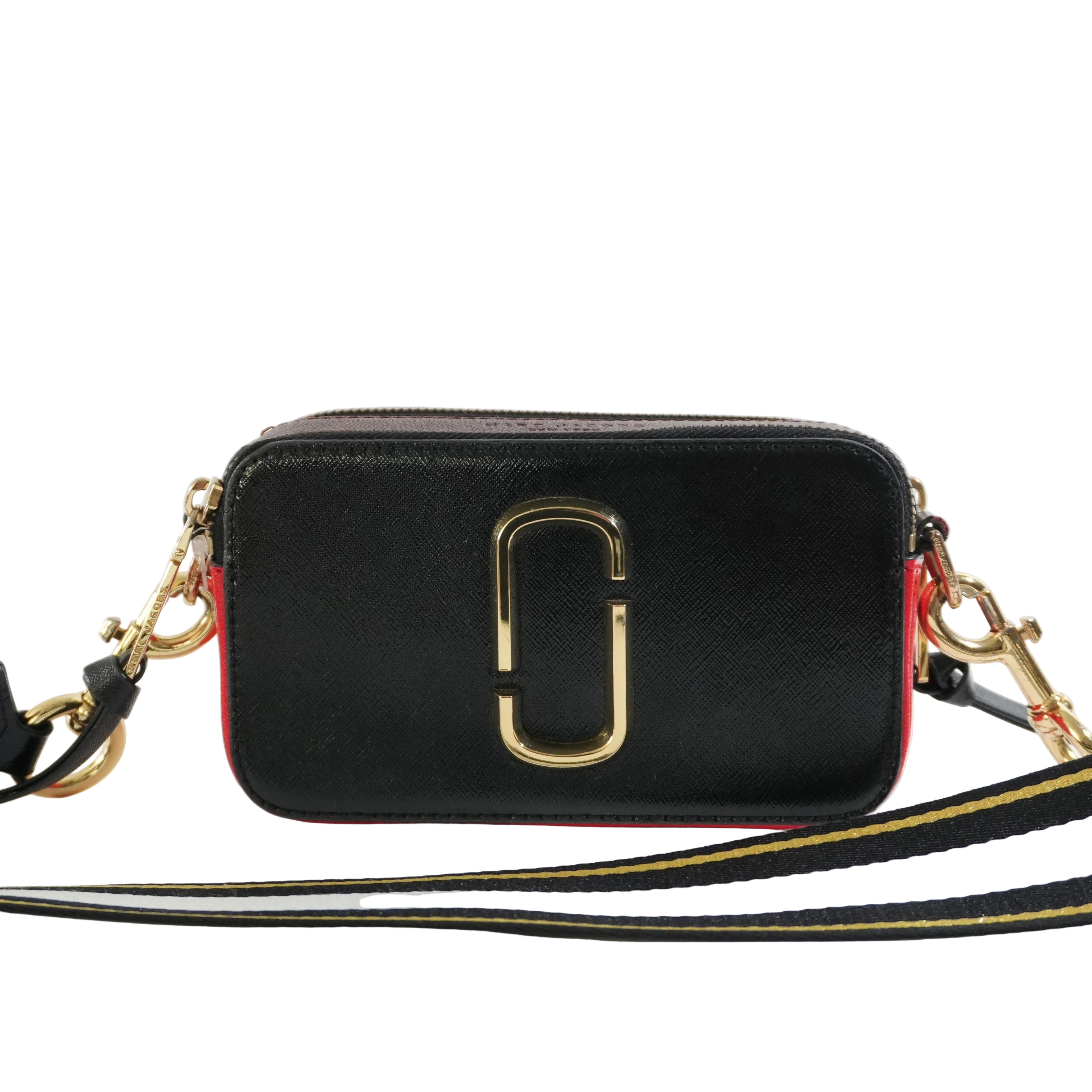 Pre-owned Marc Jacobs Snapshot Bag Black and Red