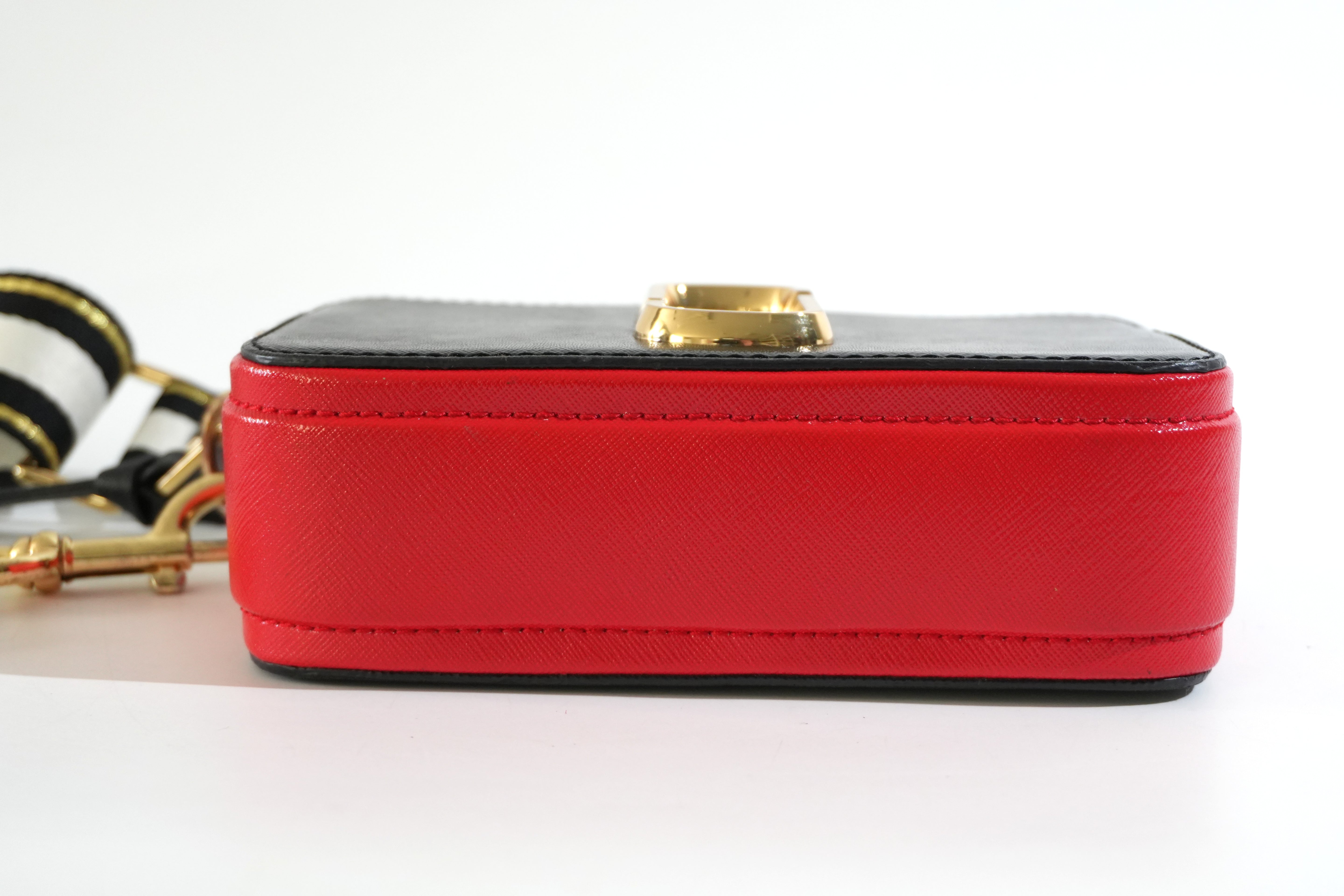 Pre-owned Marc Jacobs Snapshot Bag Black and Red