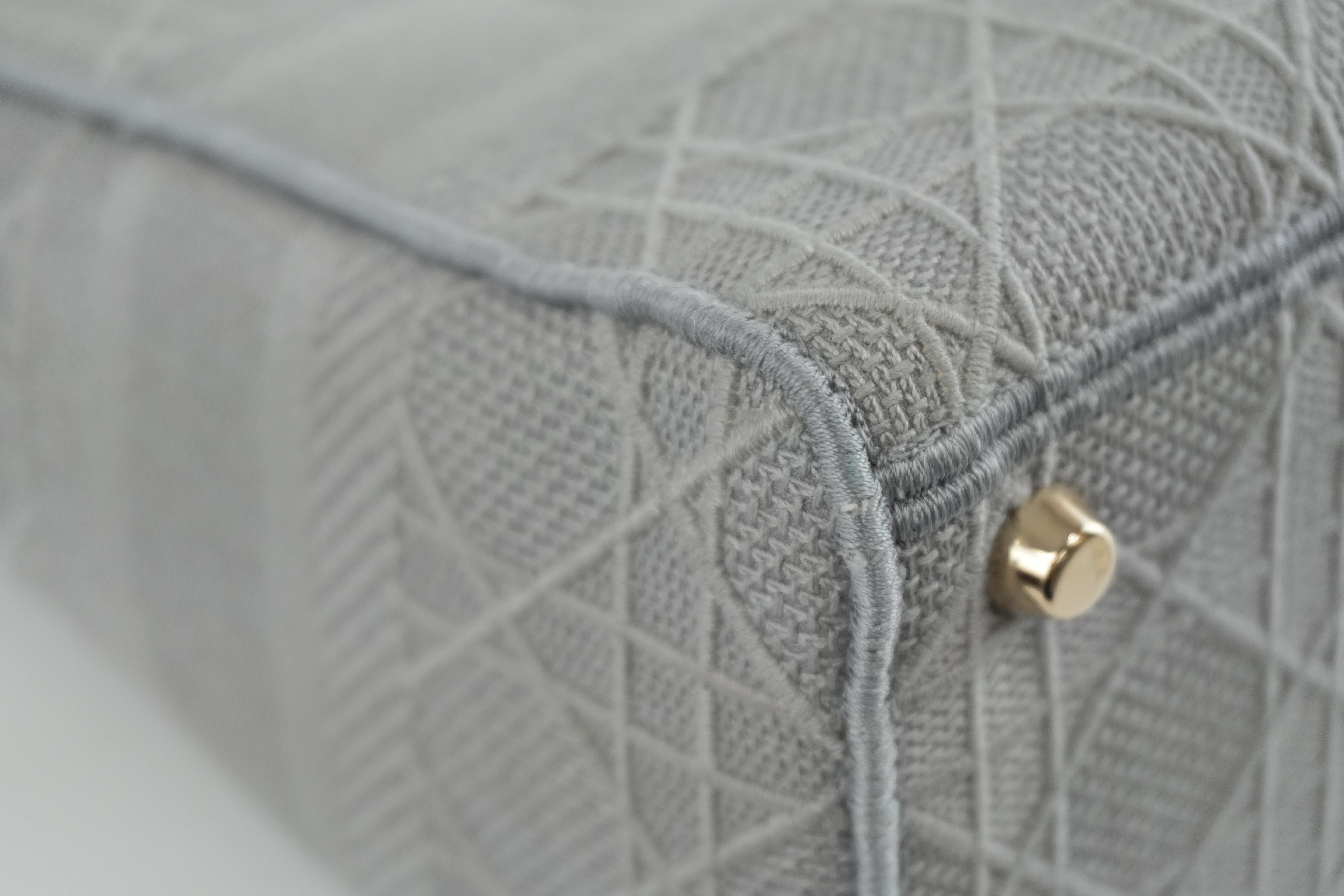 Christian Dior Lady D Light Gray Shoulder Strap Used