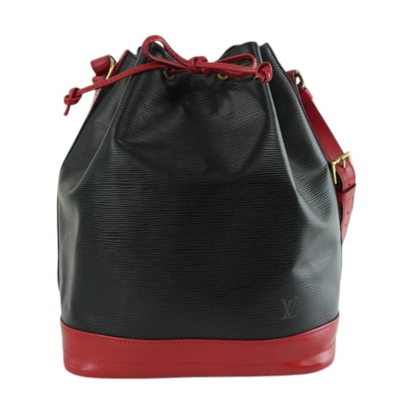 Louis Vuitton Noe GM Bucket Bag Epi Black and Red Used
