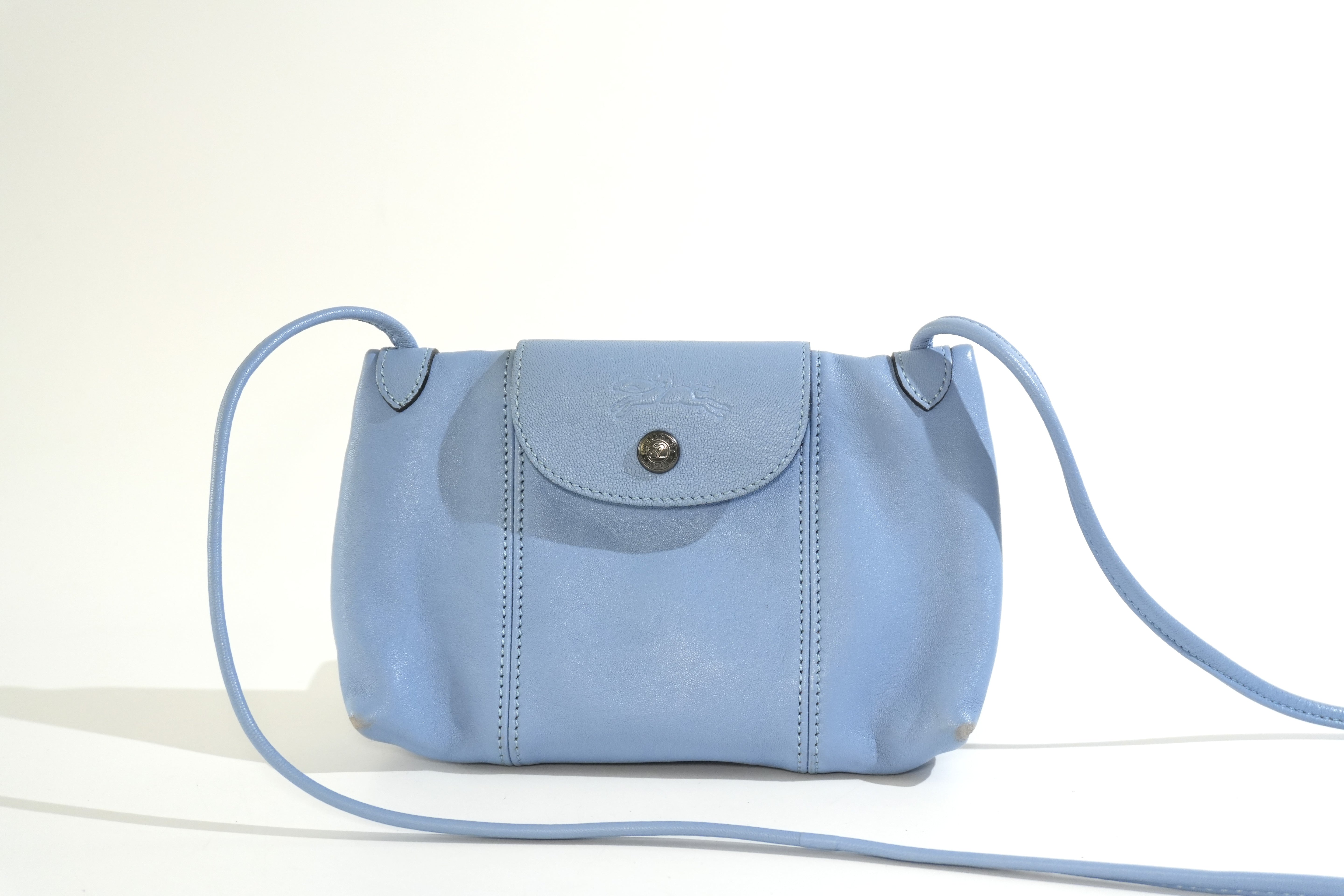 Pre-owned Longchamp Shoulder Bag Blue