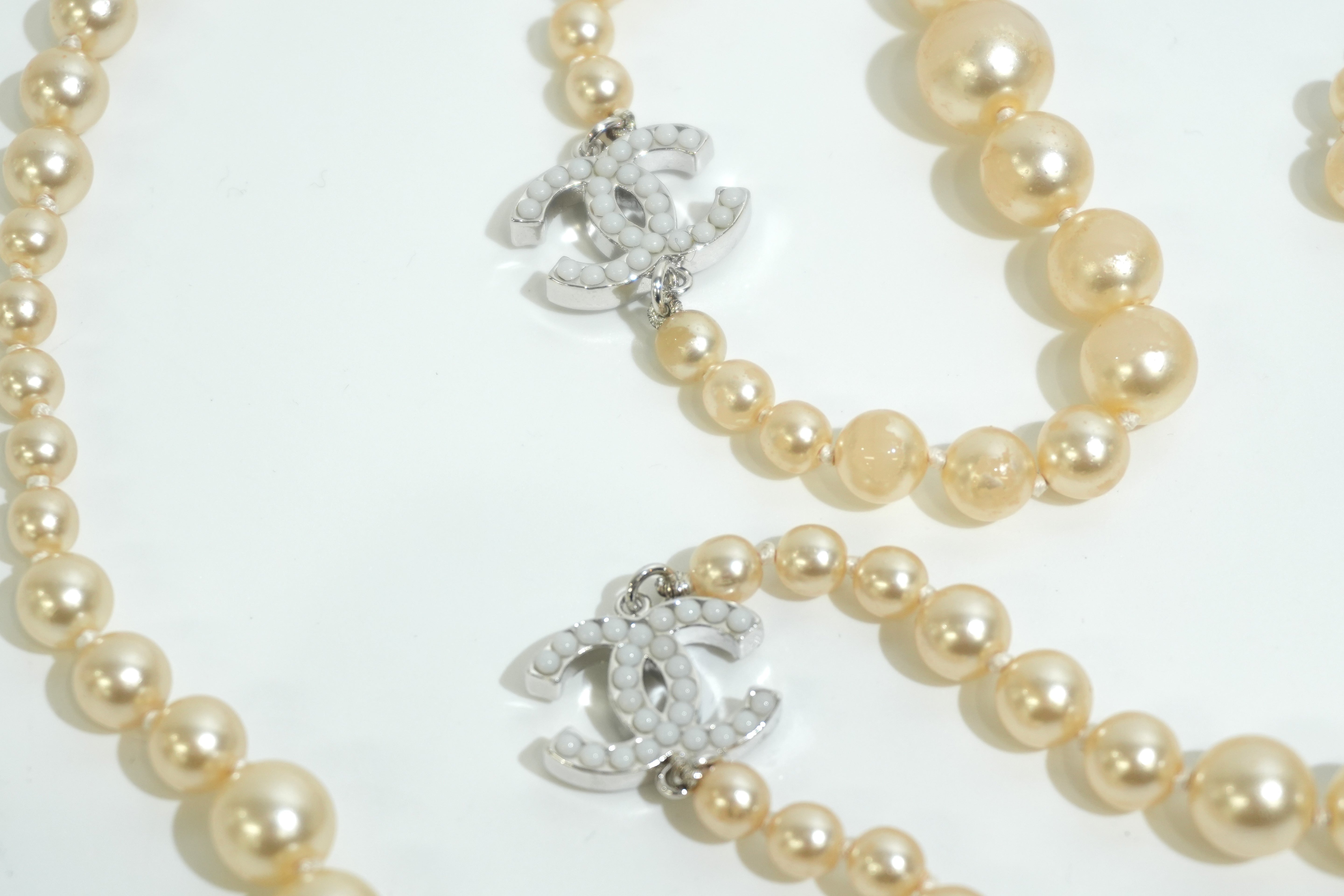Pre-owned Chanel Imitation Pearl Necklace