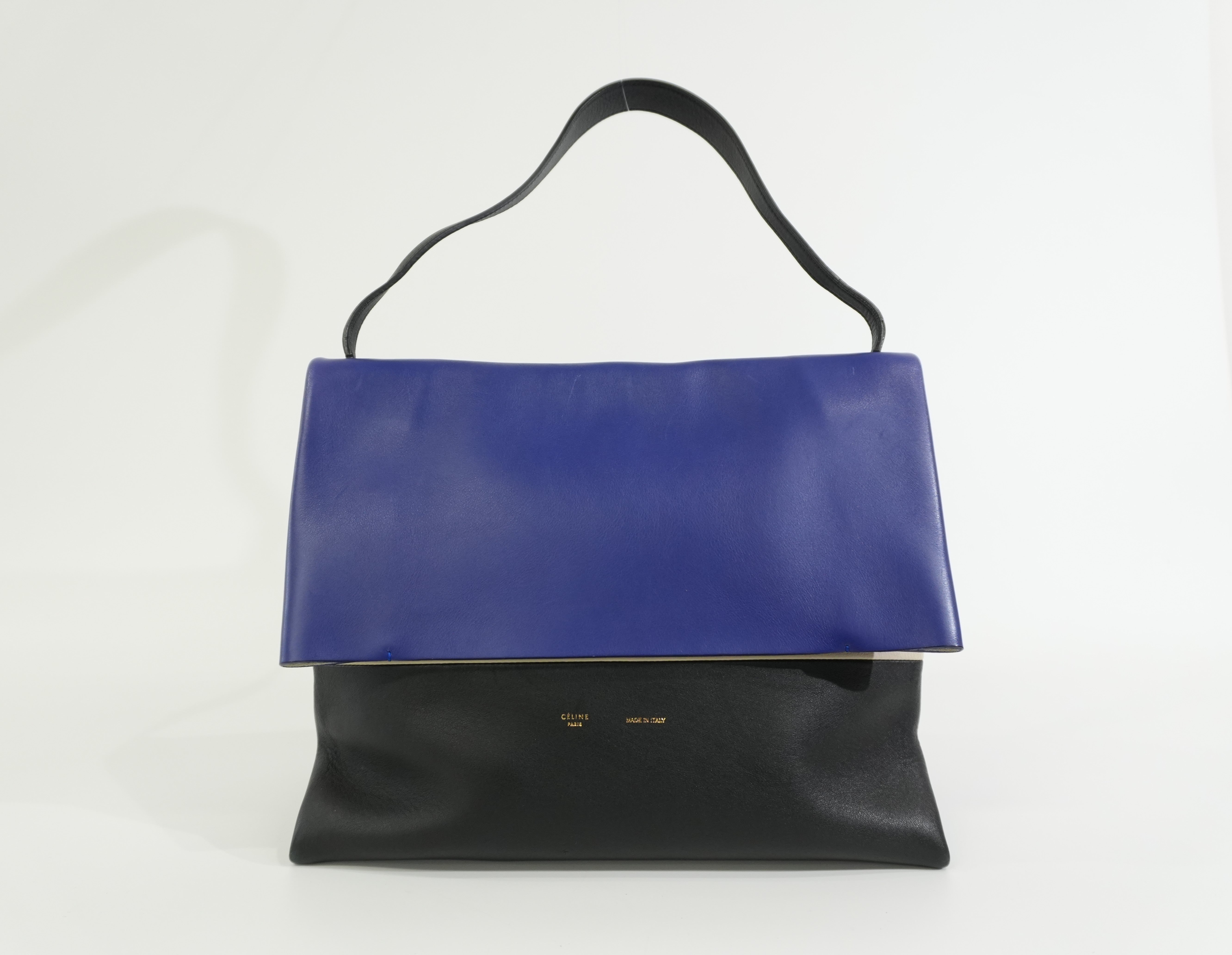 Pre-owned Celine All Soft Tricolor Tote Bag Blue