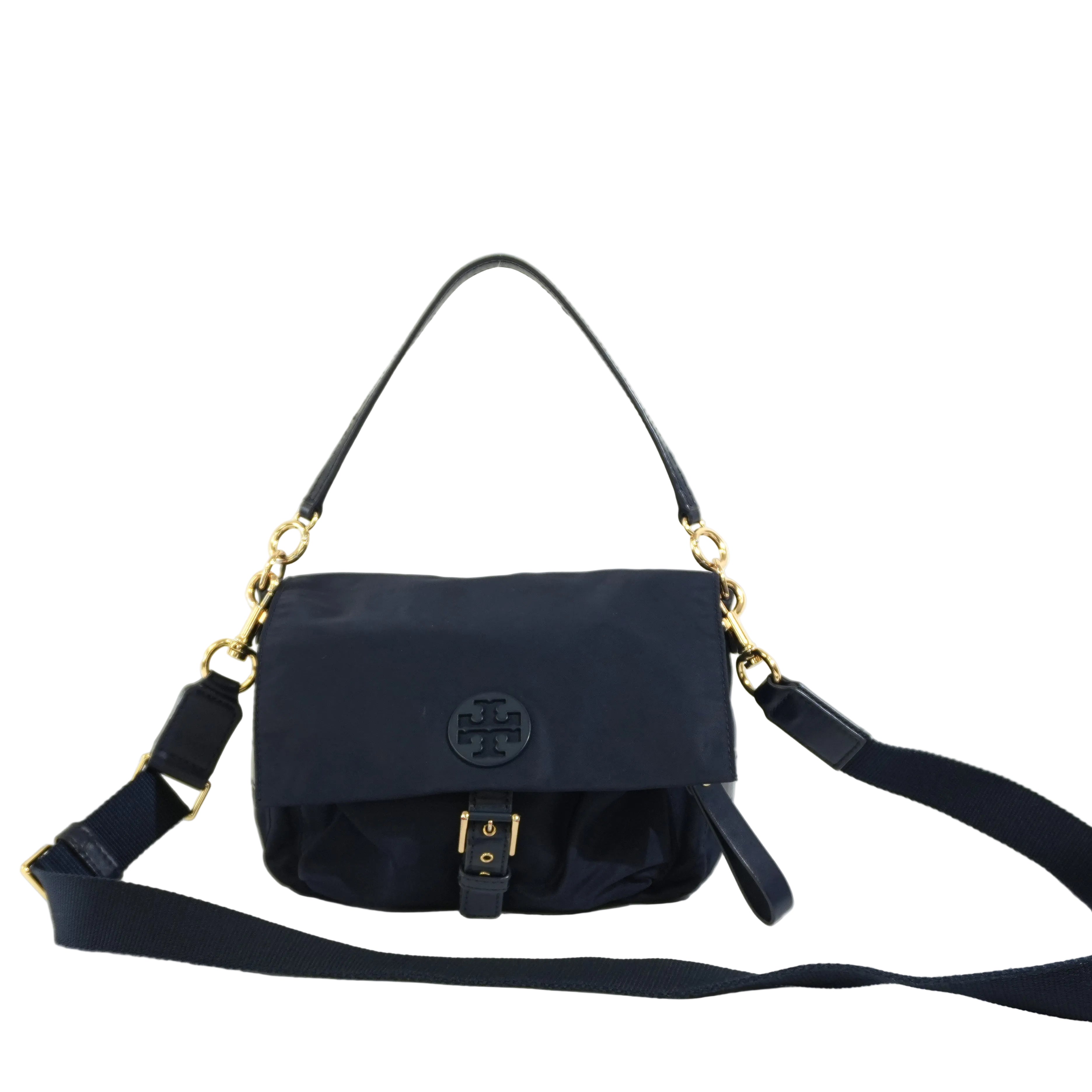 Pre-owned Tory Burch Crossbody Bag Blue