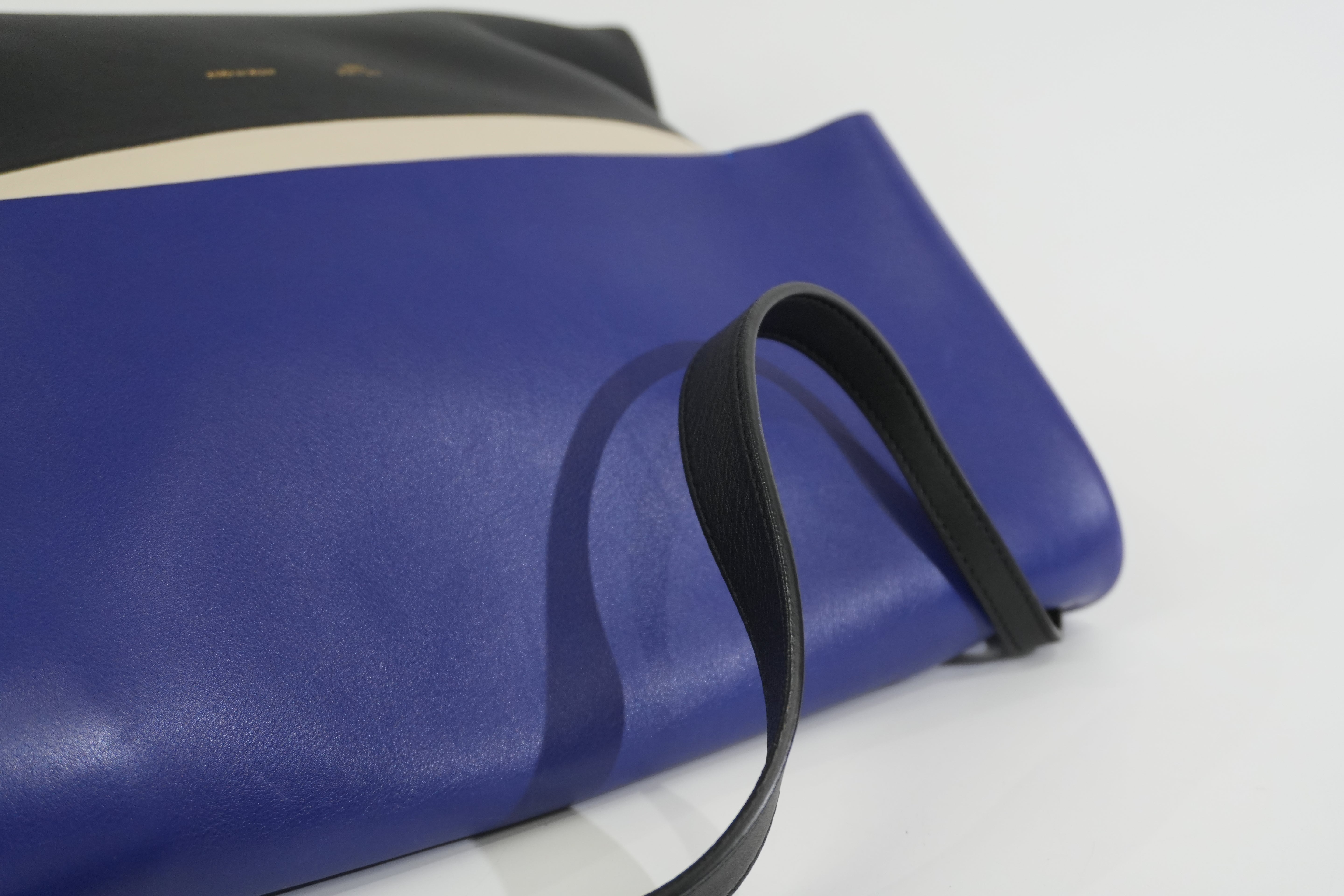 Pre-owned Celine All Soft Tricolor Tote Bag Blue