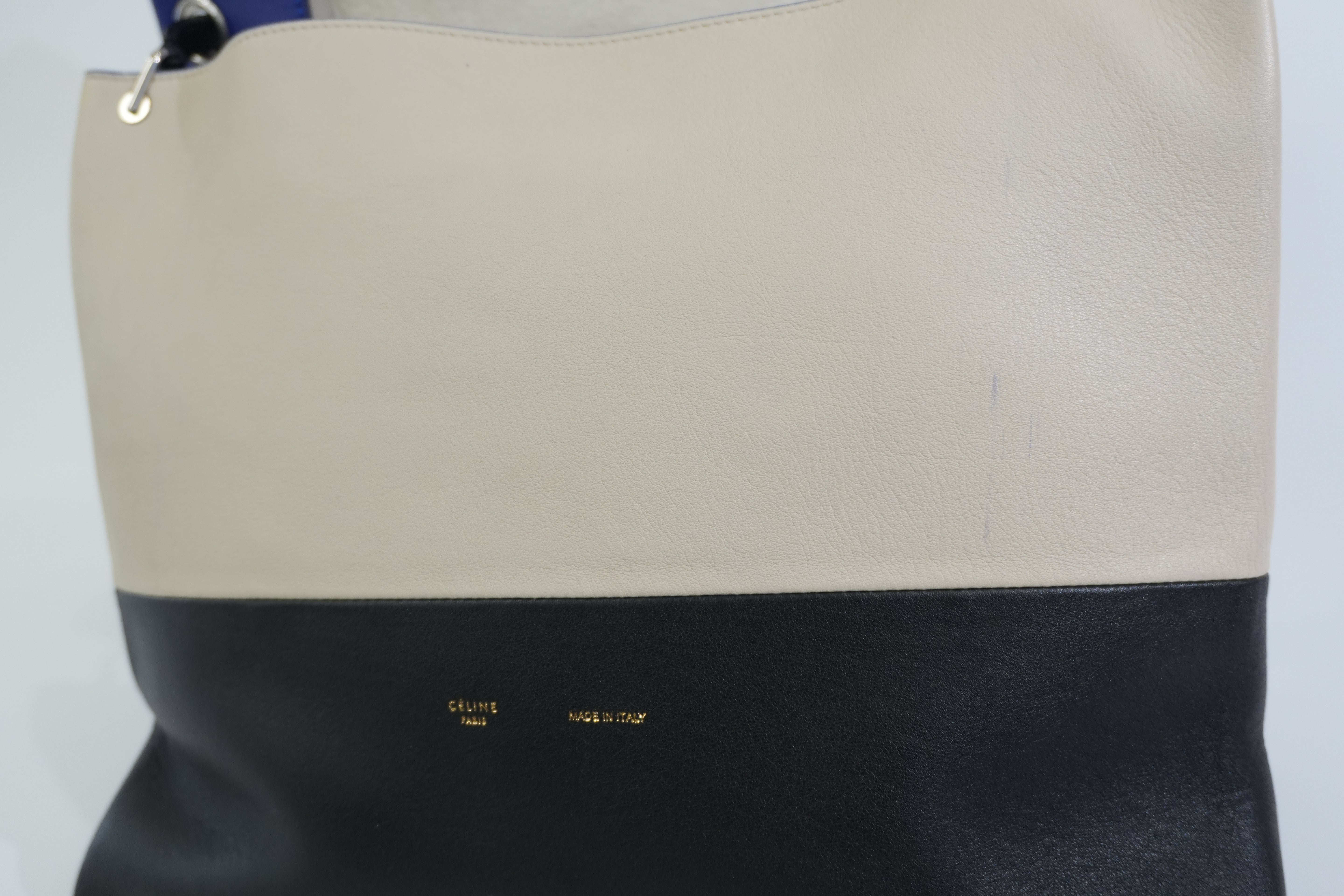 Pre-owned Celine All Soft Tricolor Tote Bag Blue