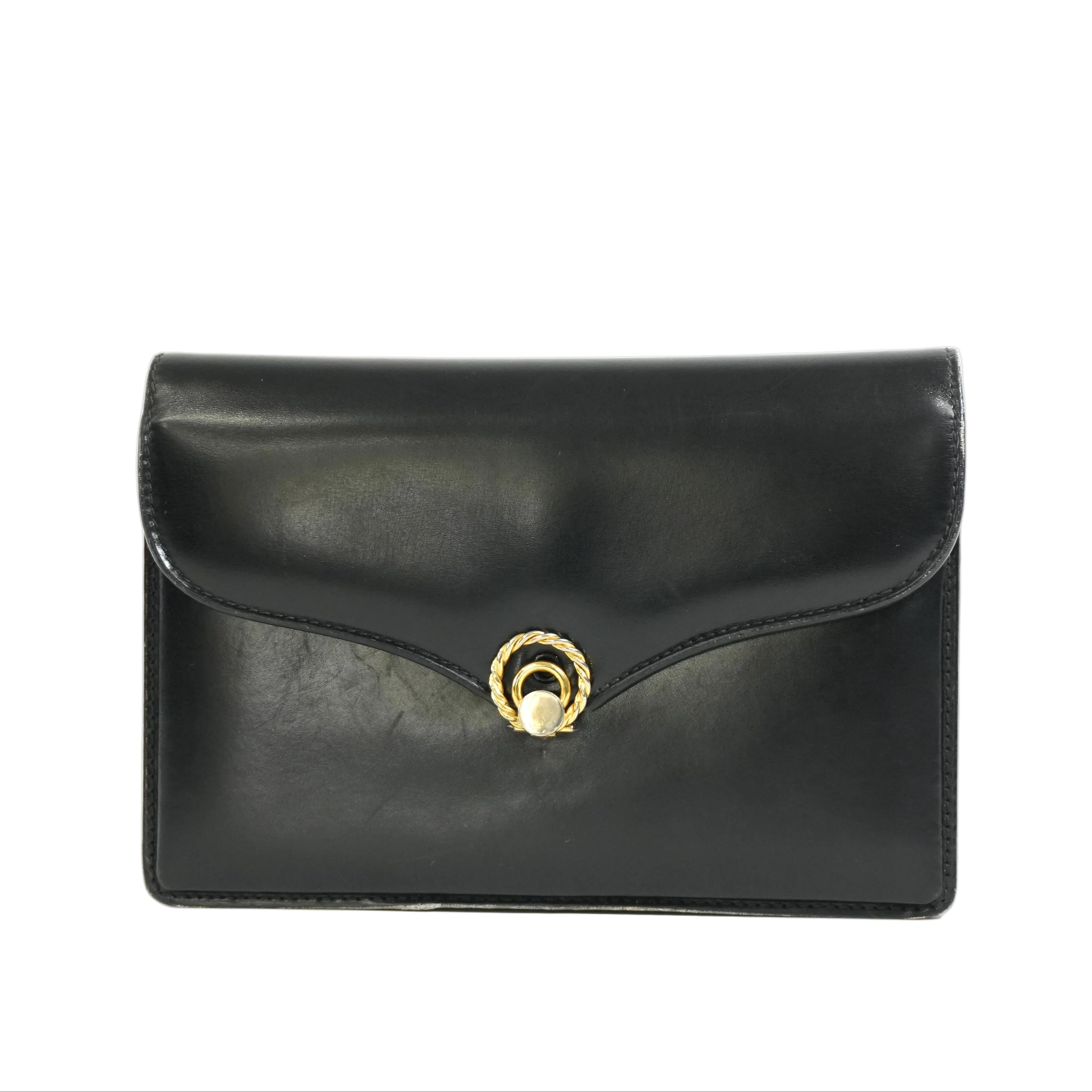 Pre-owned Gucci Clutch Bag Black