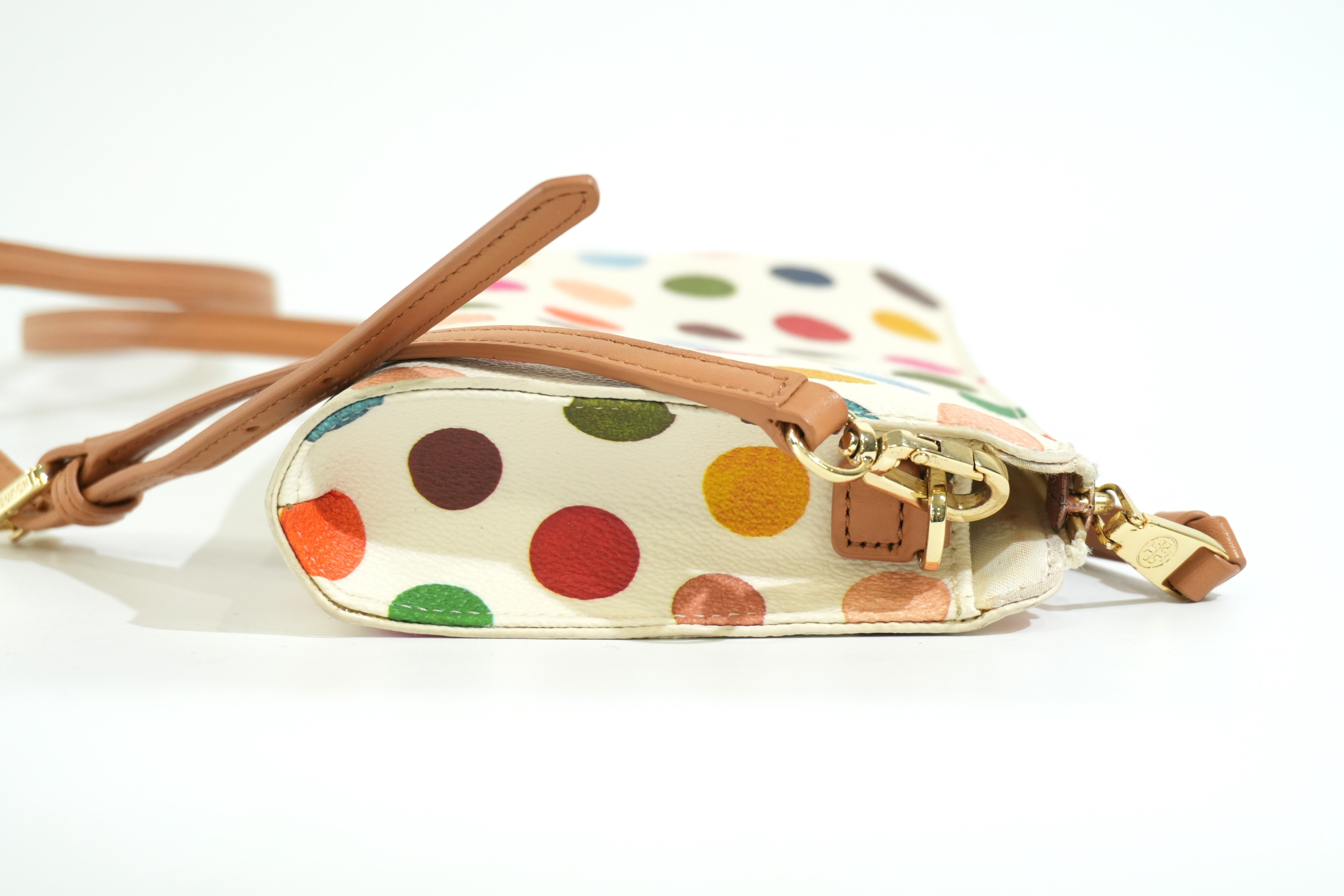Pre-owned Tory Burch Polka Dots Crossbody Bag Multicolor