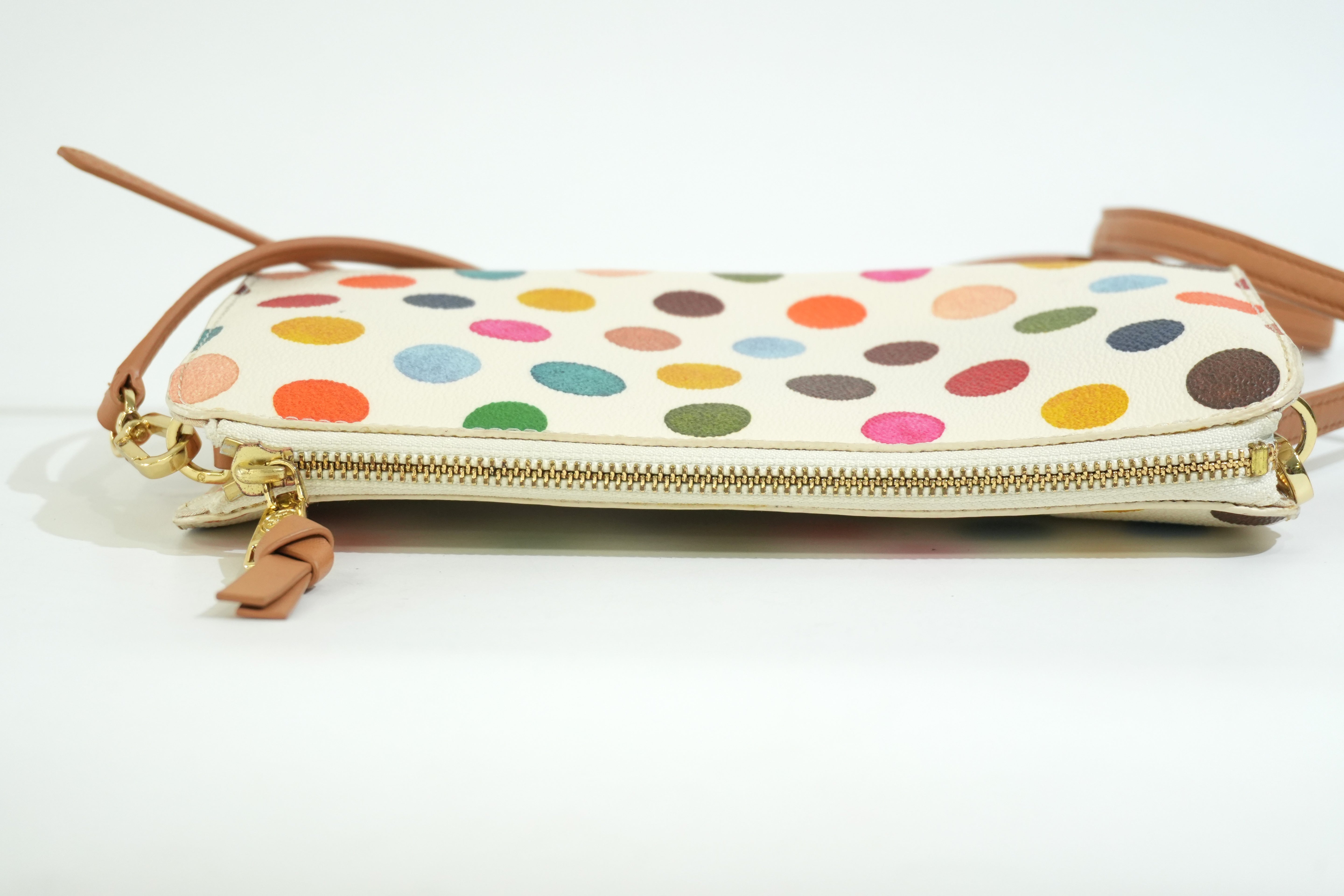 Pre-owned Tory Burch Polka Dots Crossbody Bag Multicolor