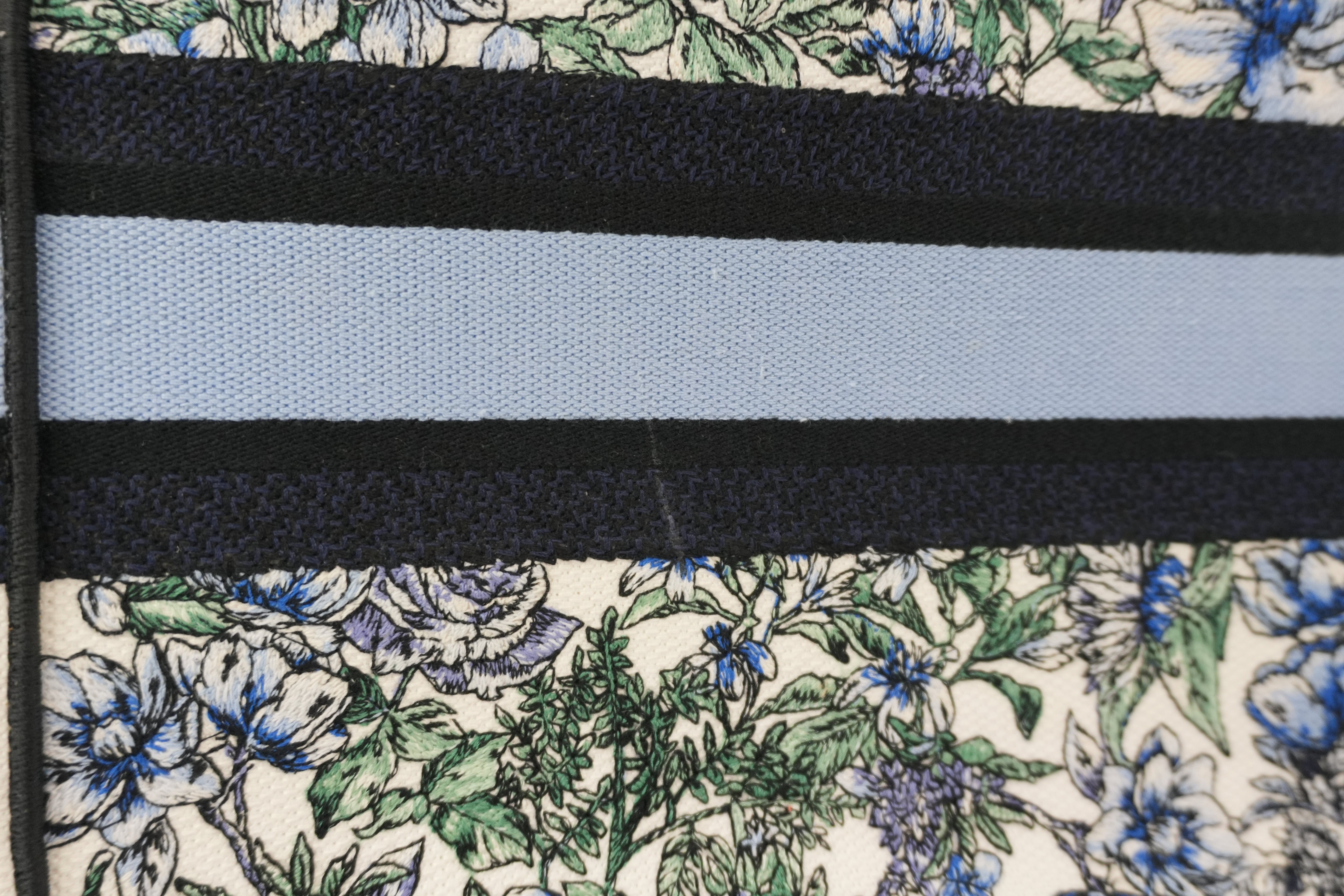 Christian Dior Canvas Book Tote Bag Multicolor Small Used