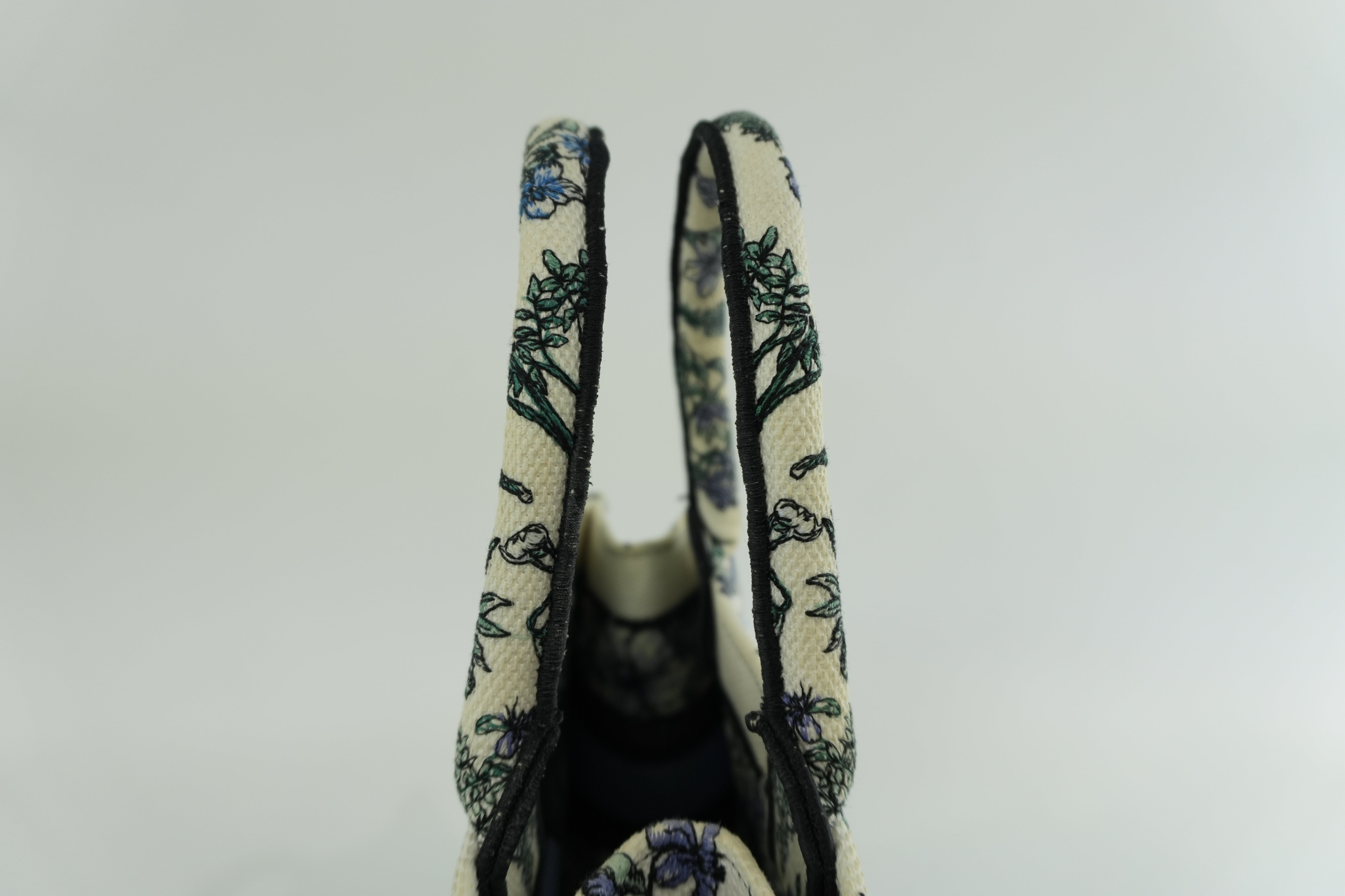 Christian Dior Canvas Book Tote Bag Multicolor Small Used