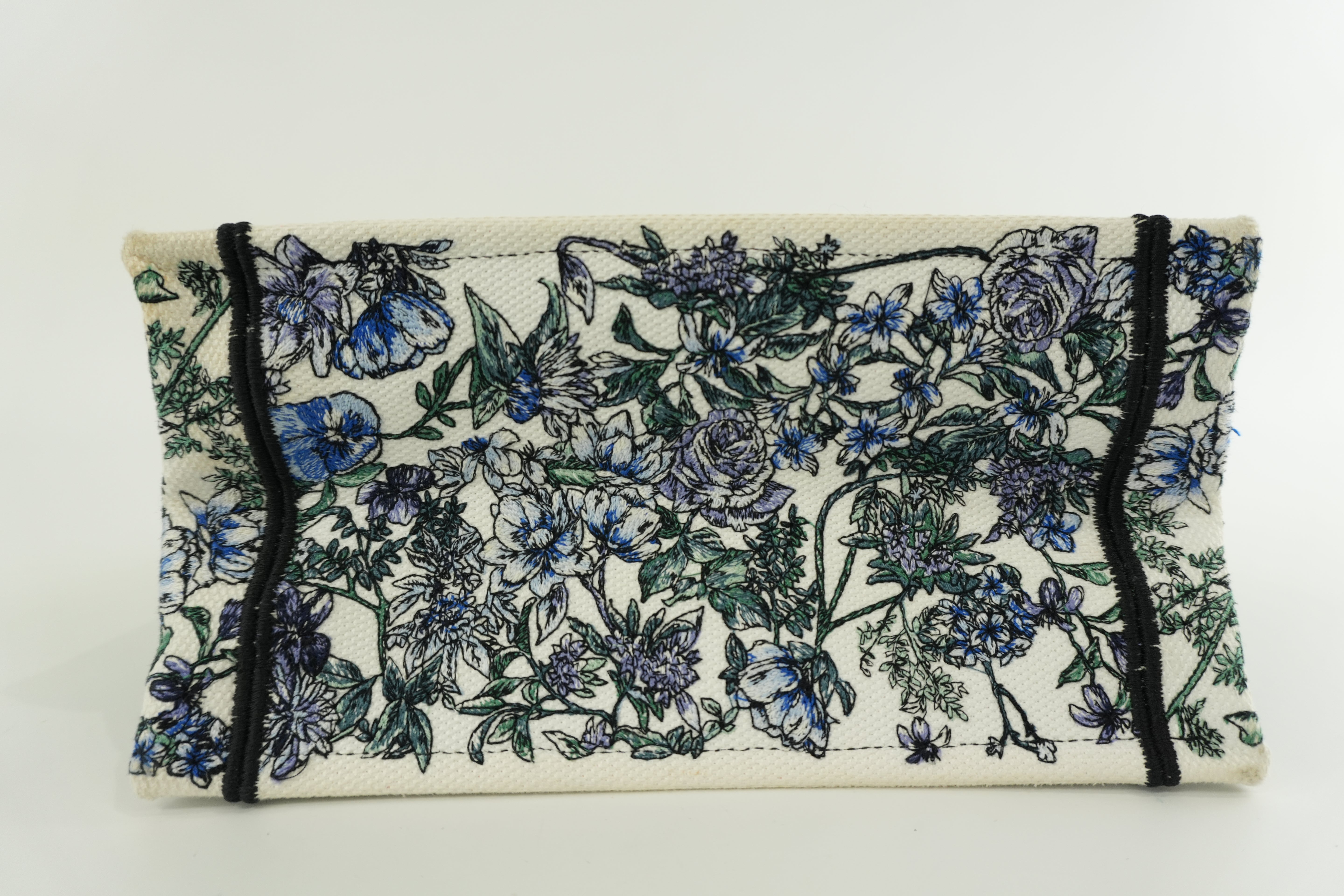 Christian Dior Canvas Book Tote Bag Multicolor Small Used