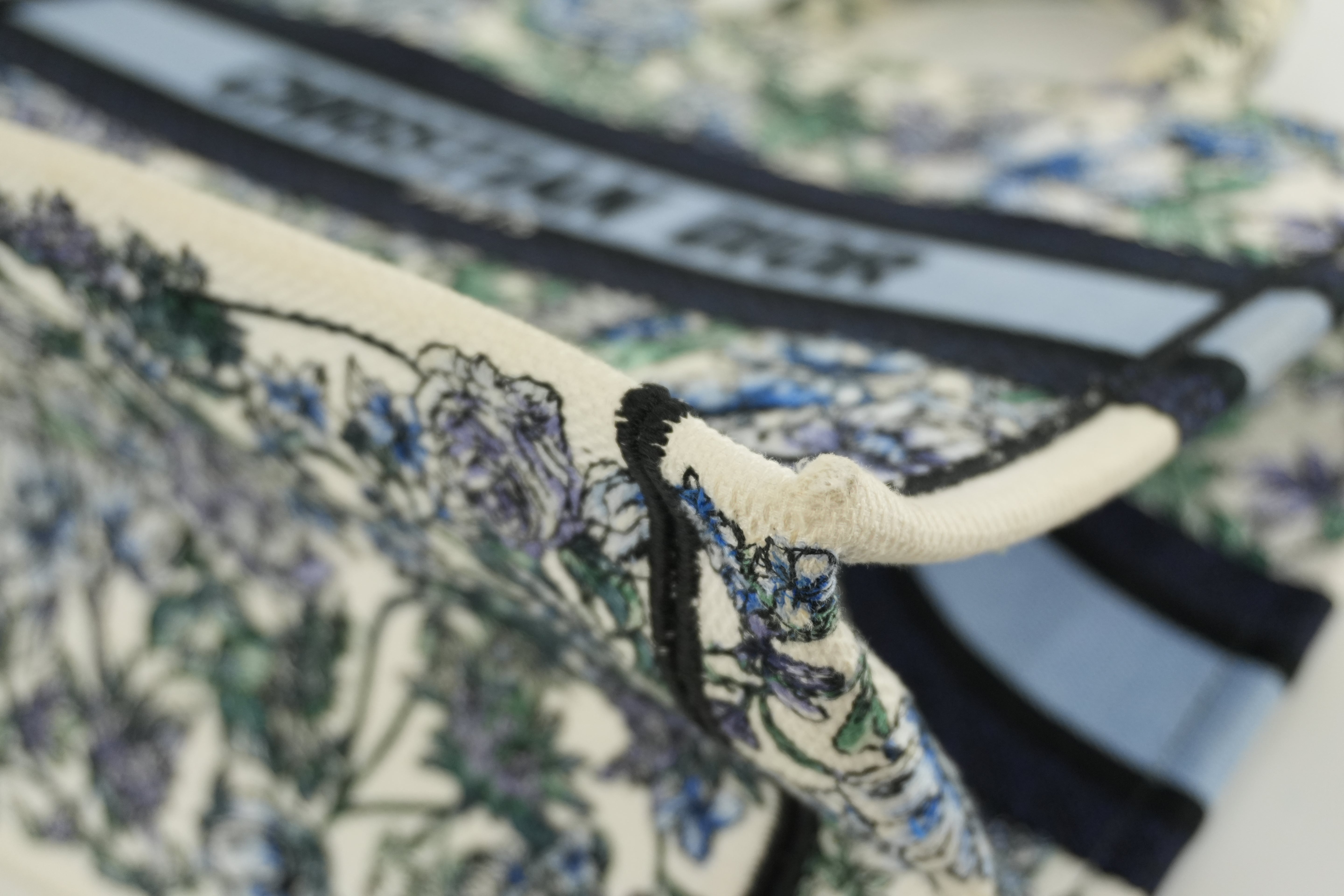 Christian Dior Canvas Book Tote Bag Multicolor Small Used