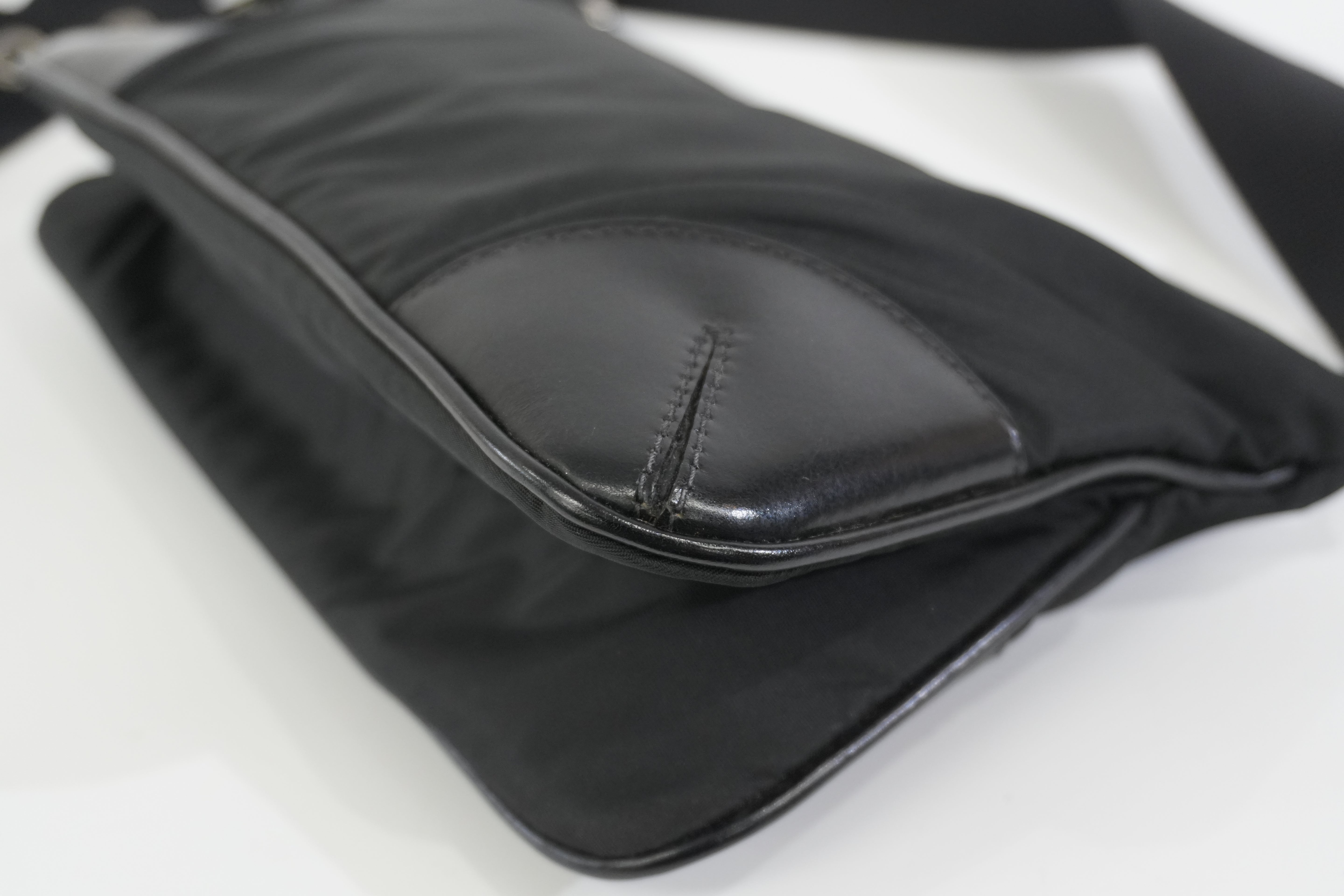 Pre-owned Prada Nylon Shoulder Bag Black