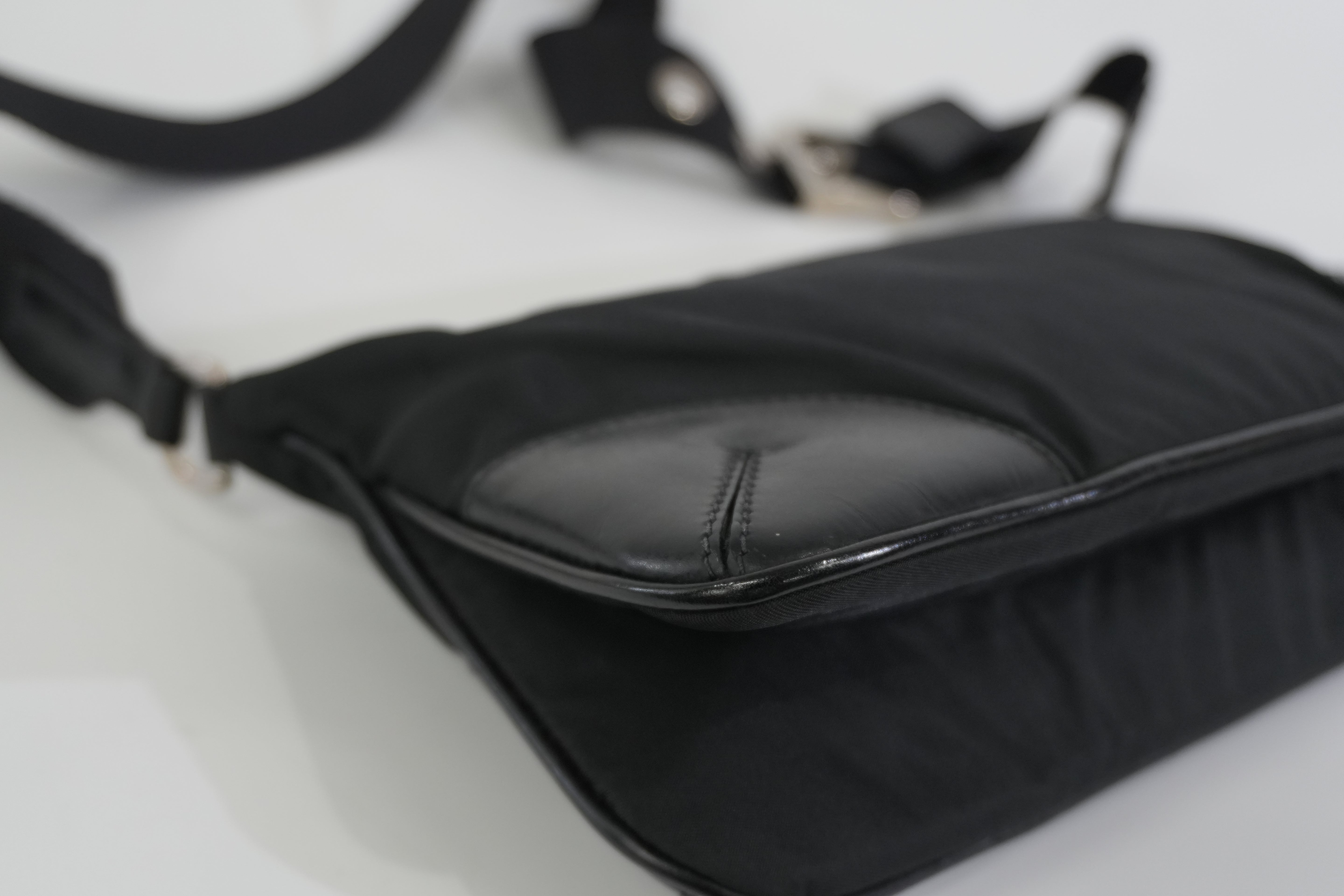 Pre-owned Prada Nylon Shoulder Bag Black