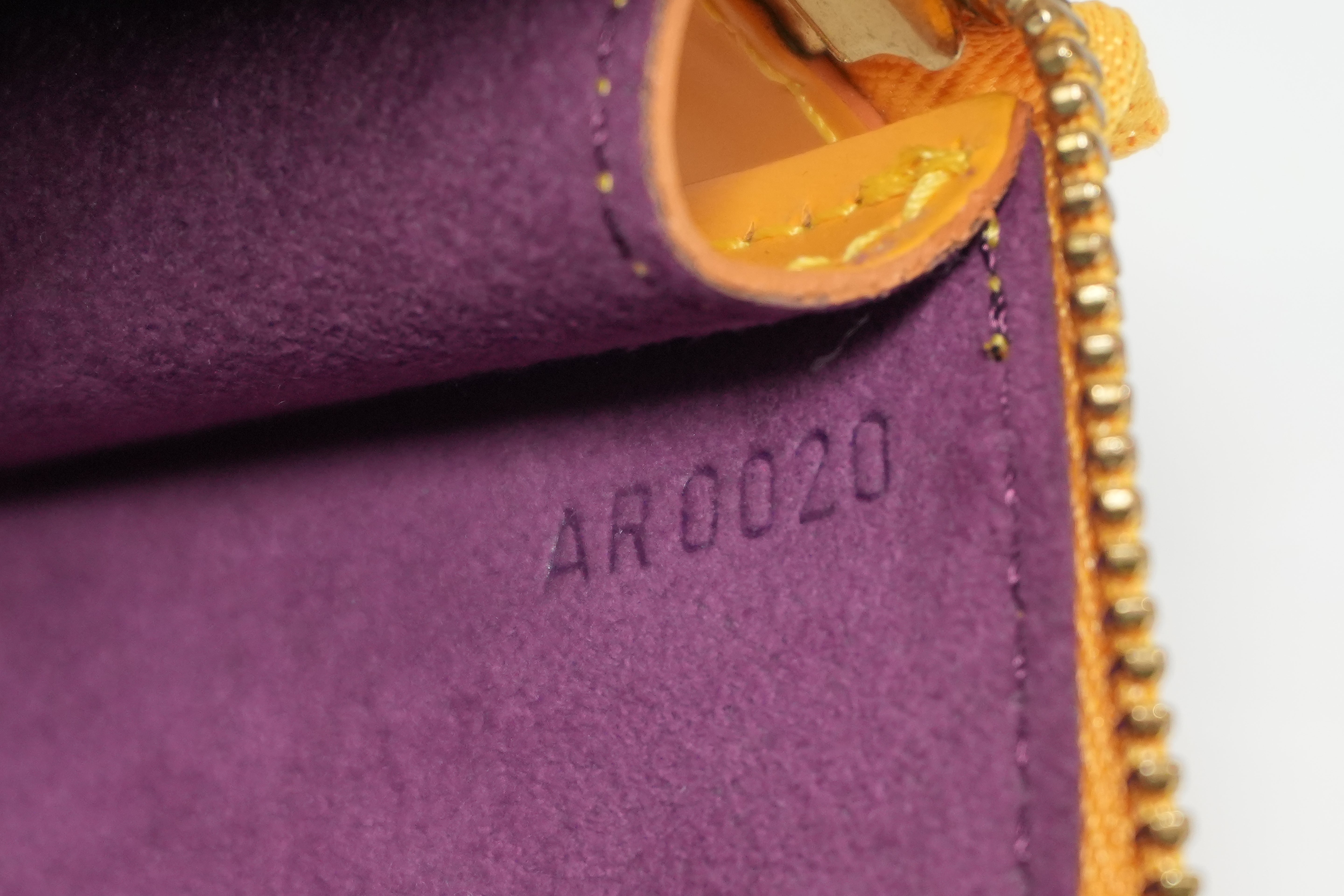 Pre-owned Louis Vuitton Epi Pochette Accessories Yellow