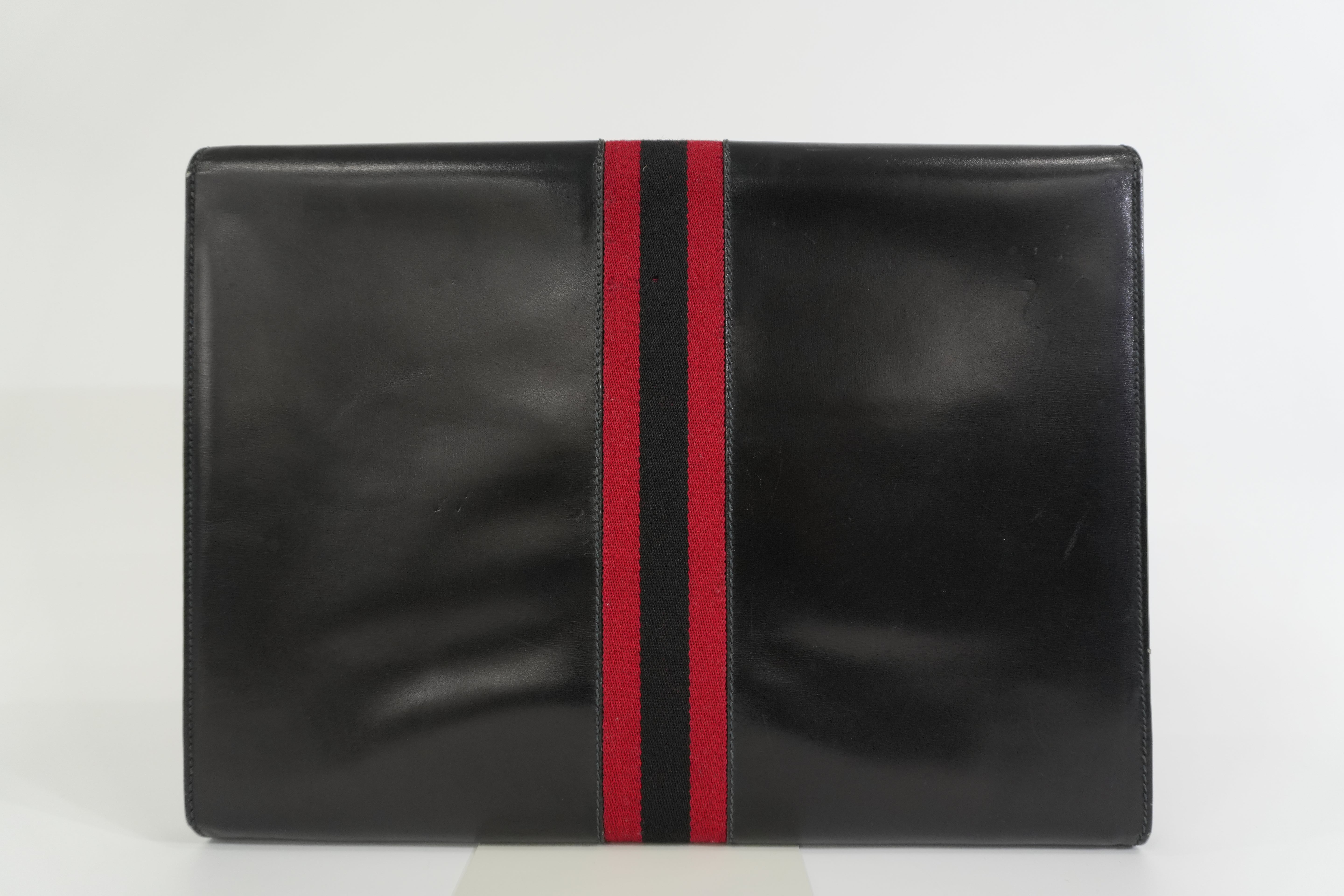 Pre-owned Gucci Laptop Case Black