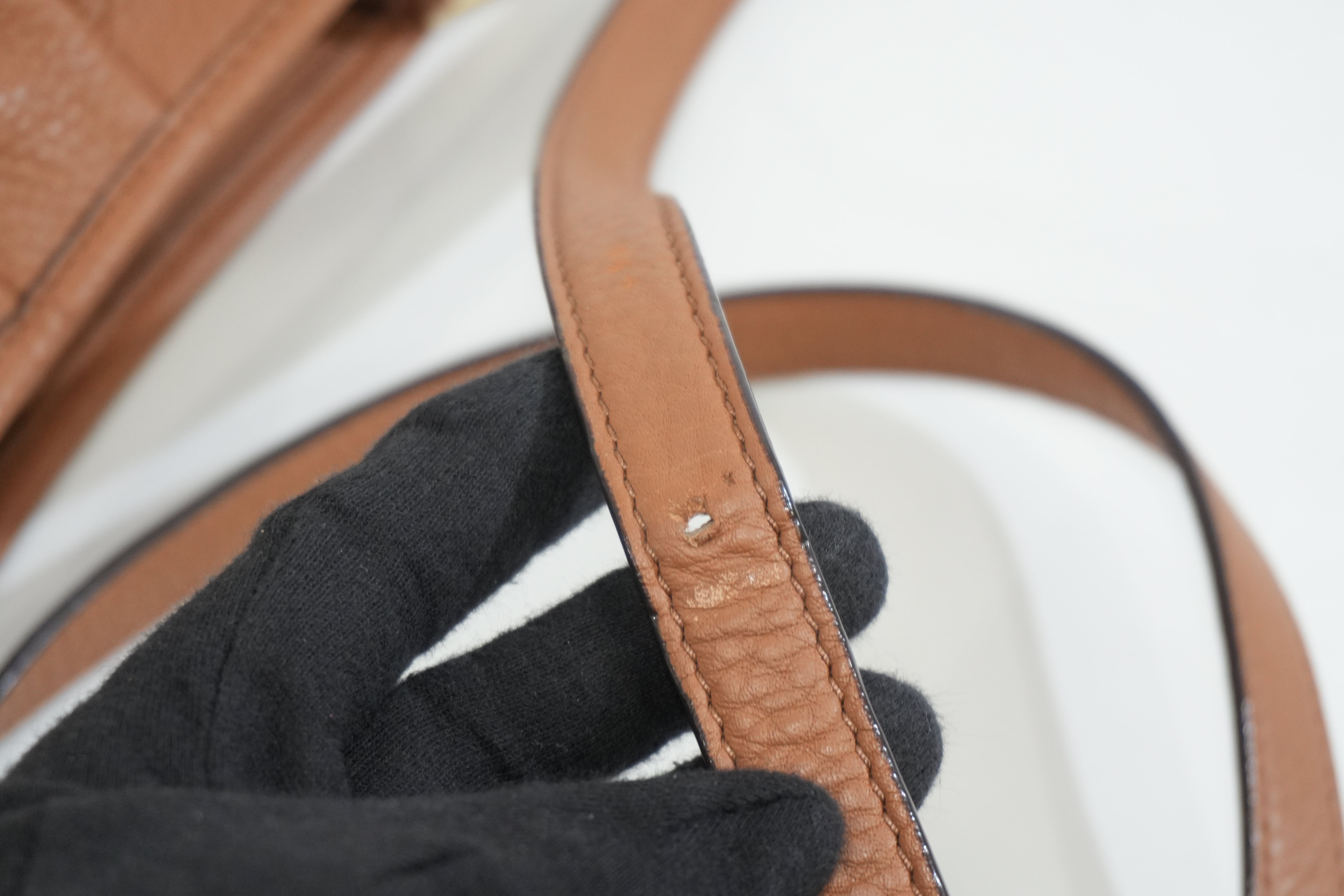 Pre-owned Tory Burch Crossbody Bag Brown