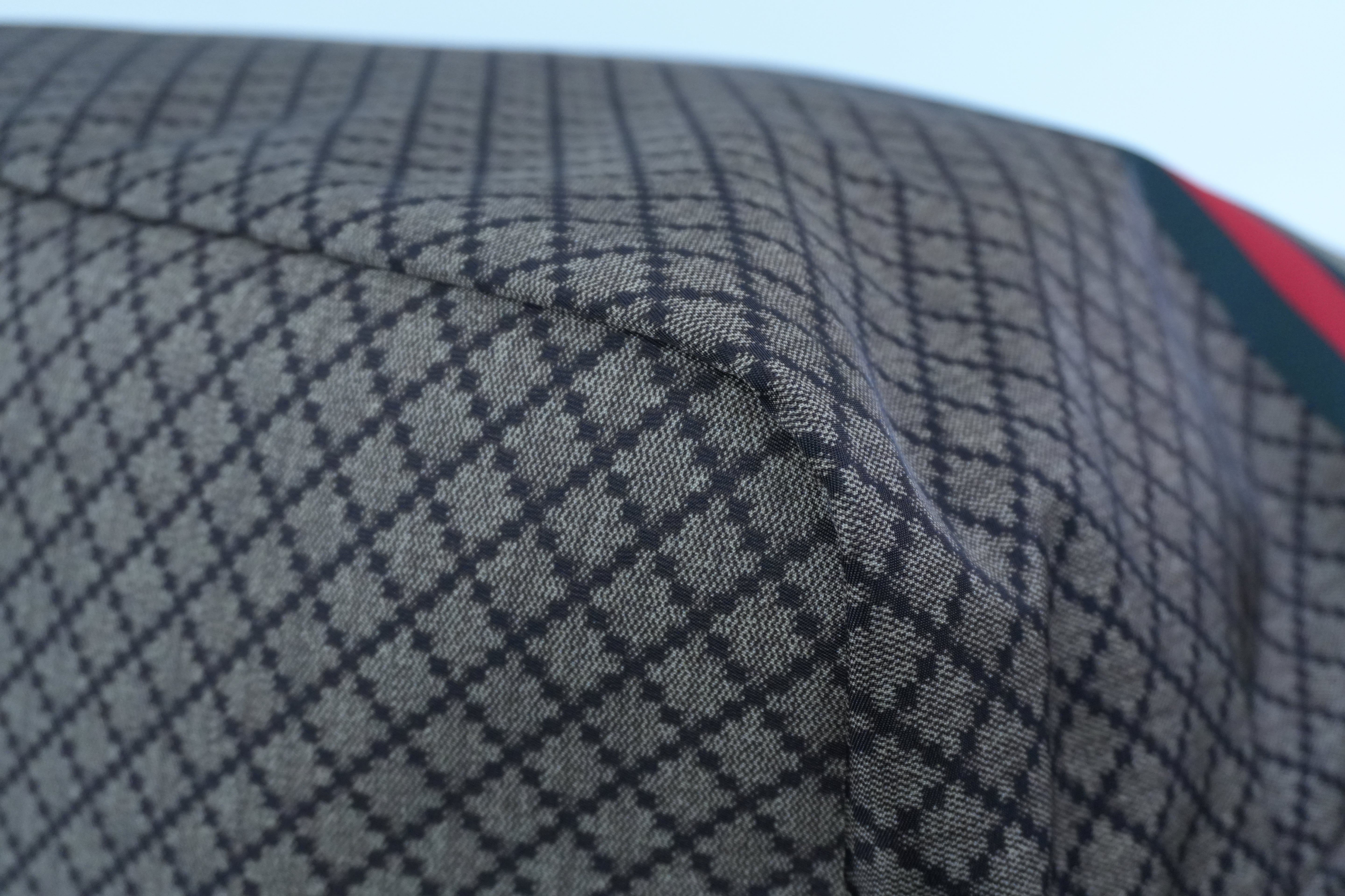 Pre-owned Gucci Nylon Diamante Travel Tote Bag Brown