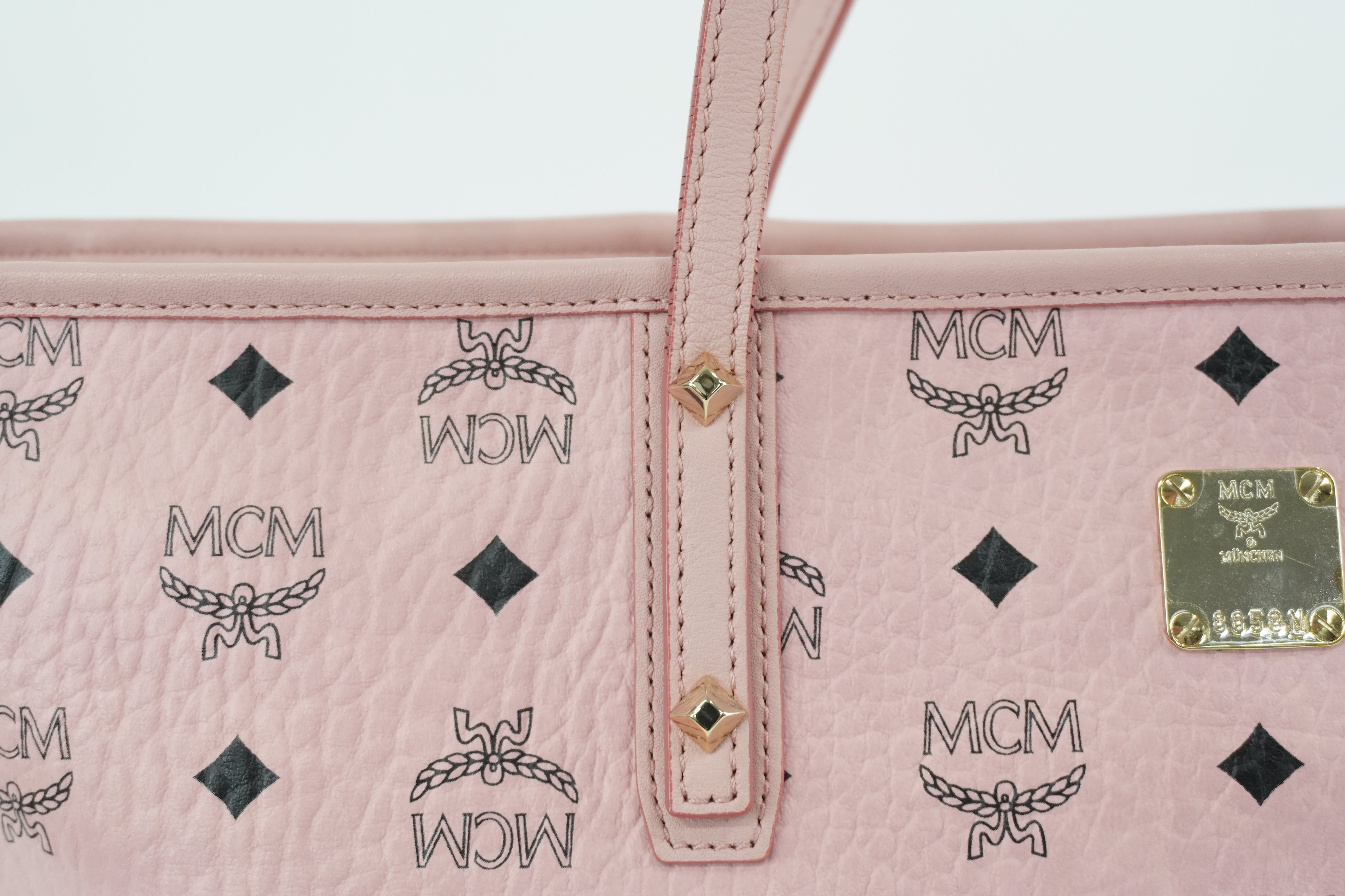 MCM Tote Bag Pink Used