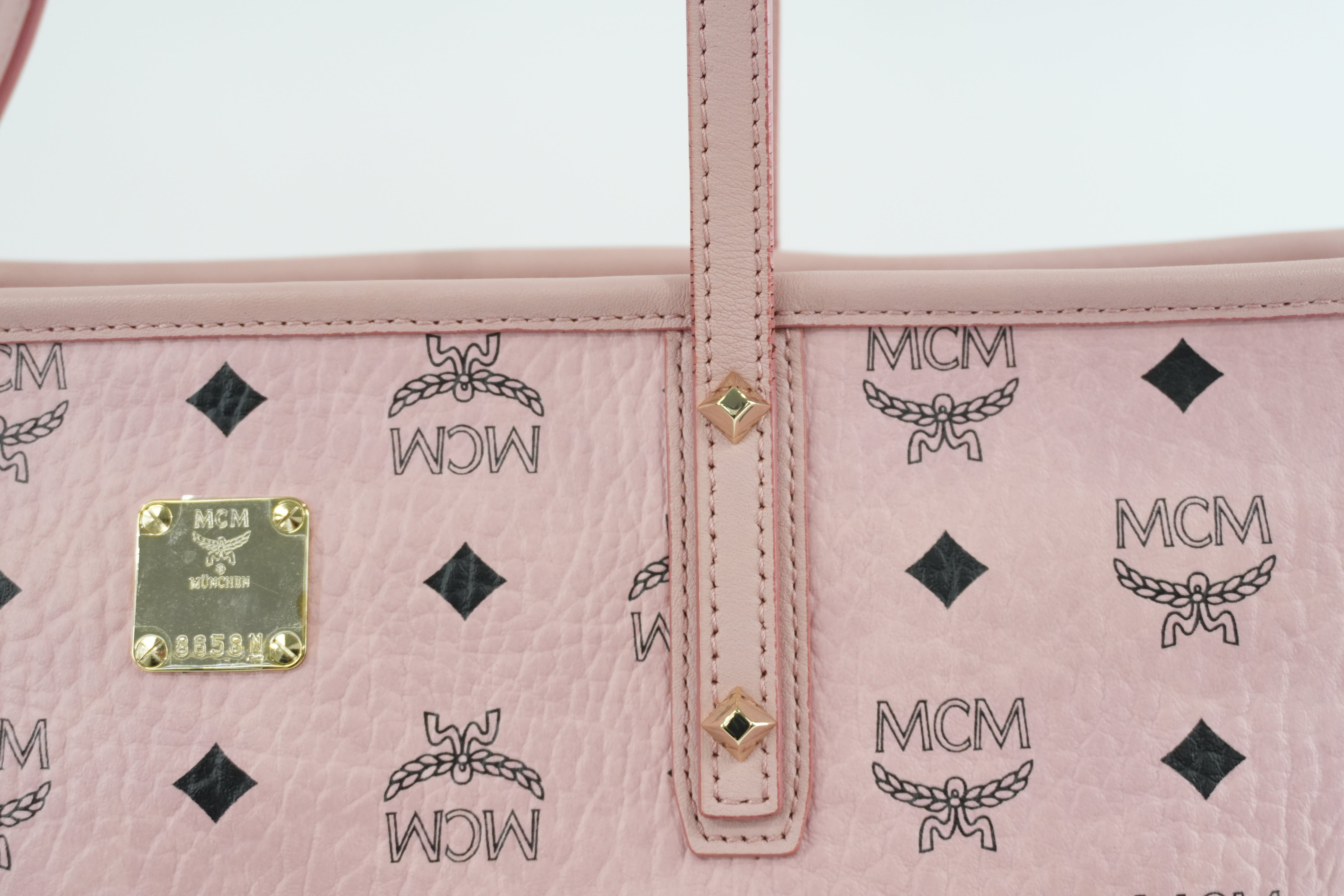 MCM Tote Bag Pink Used