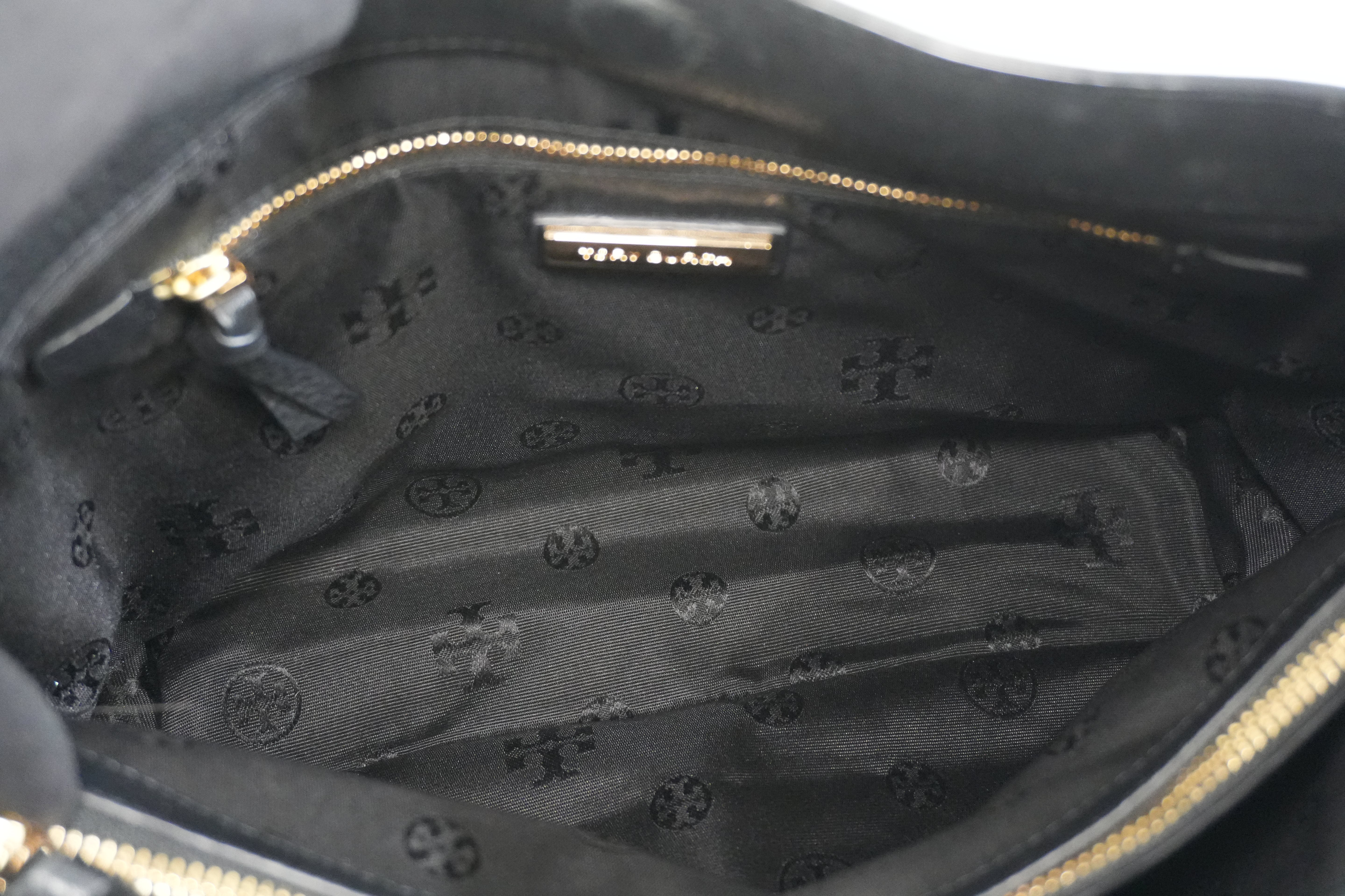 Pre-owned Tory Burch Chain Tote Bag Black