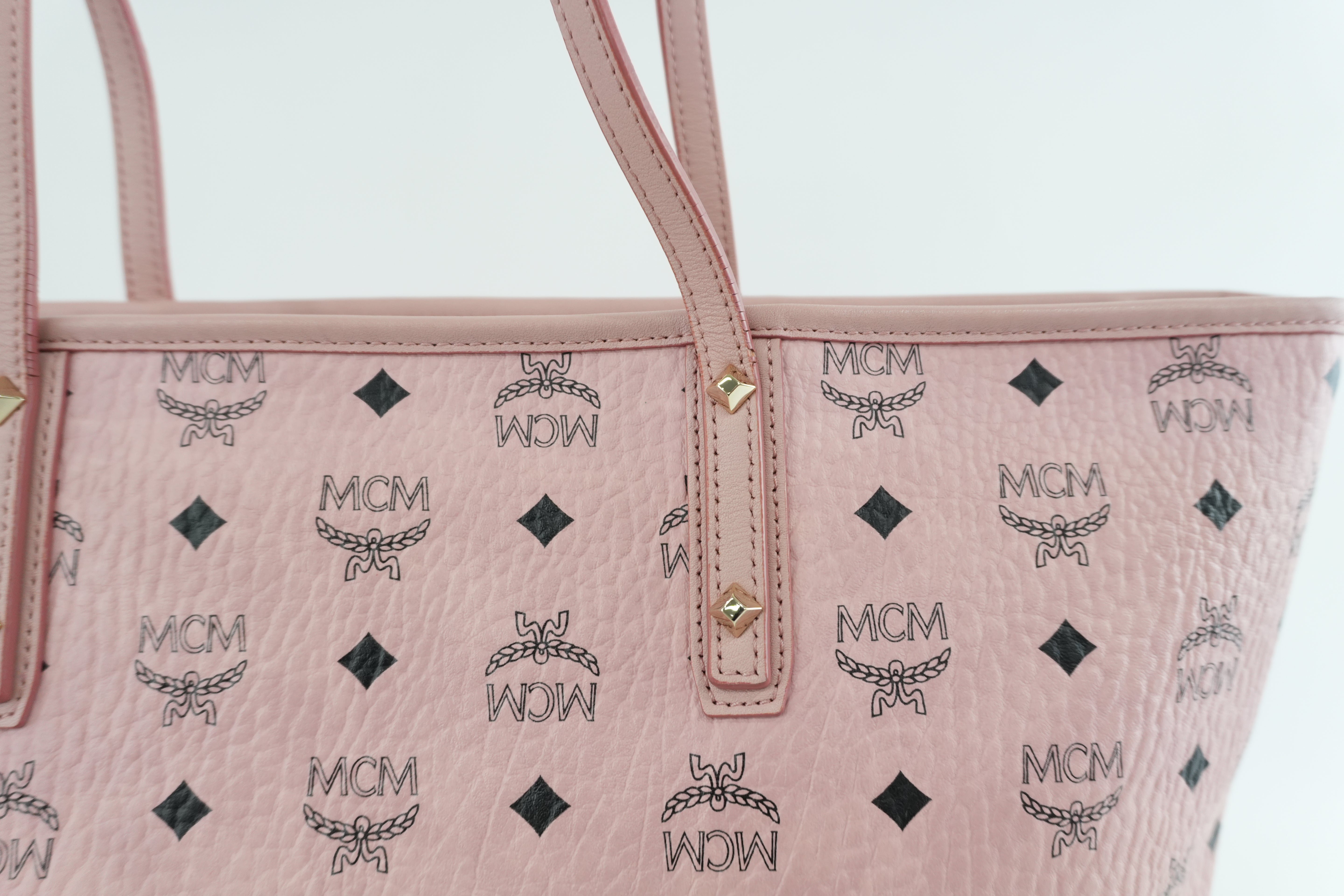 MCM Tote Bag Pink Used