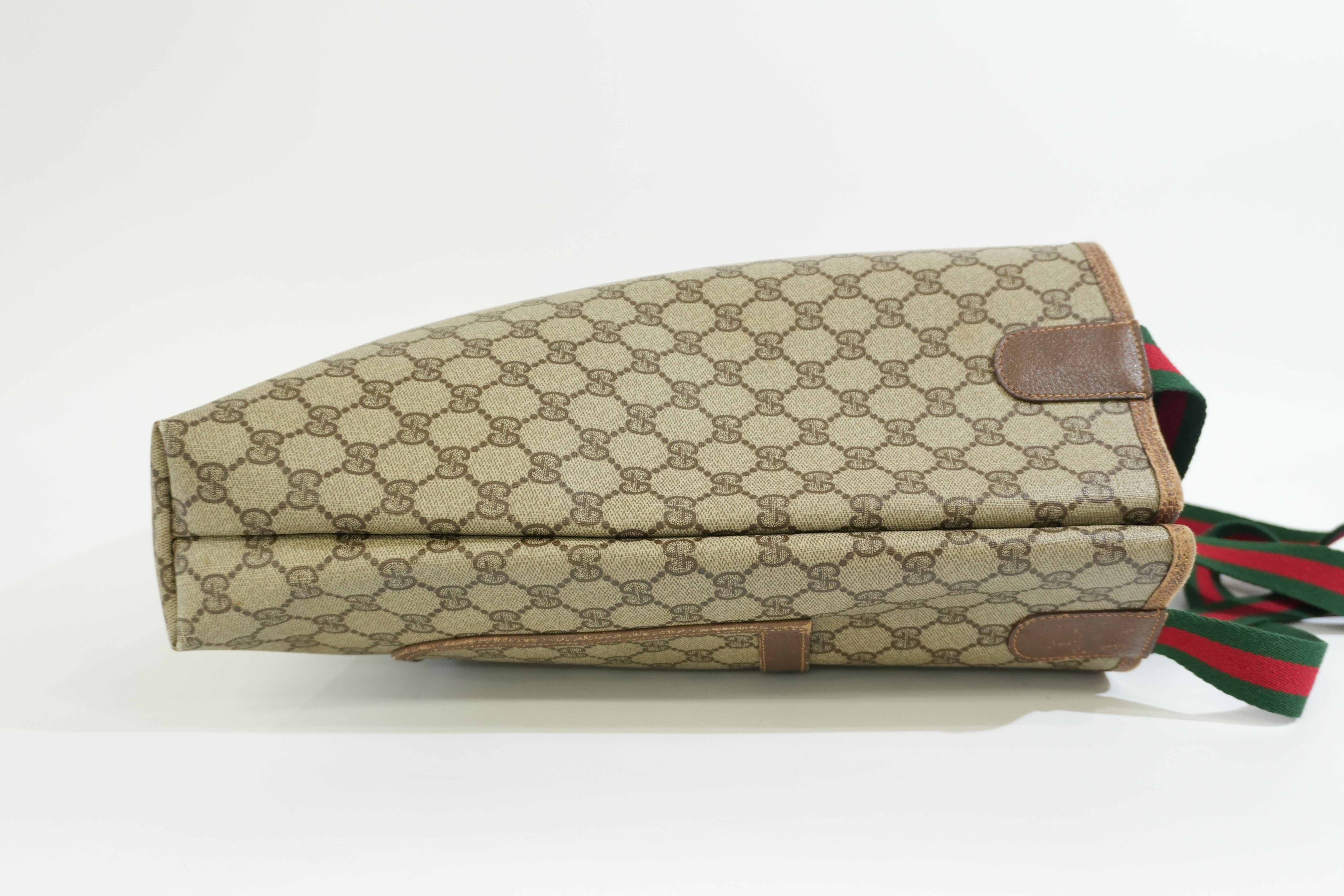 Pre-owned Gucci Ophidia Tote Bag Brown