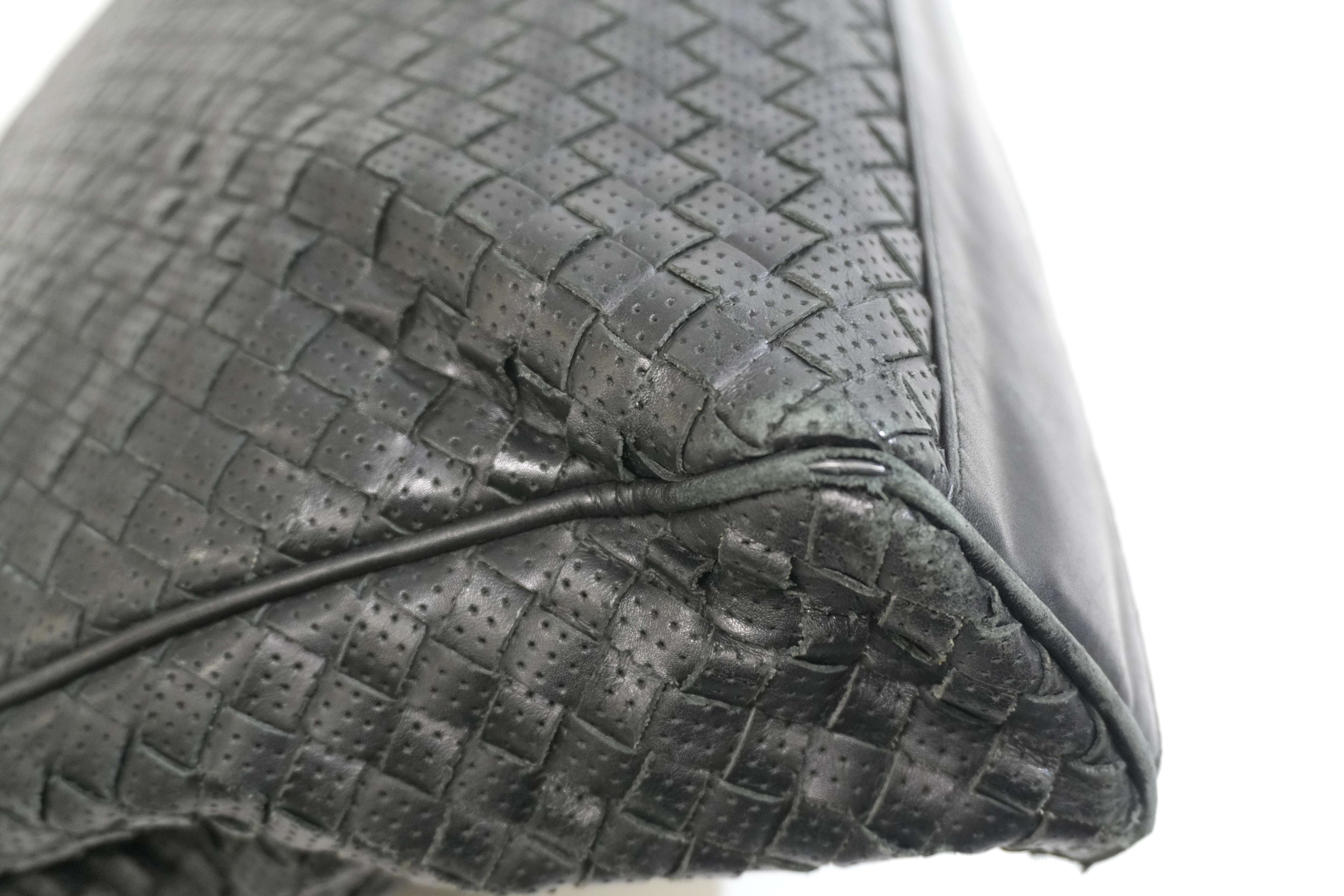 Pre-owned Bottega Business Bag Black