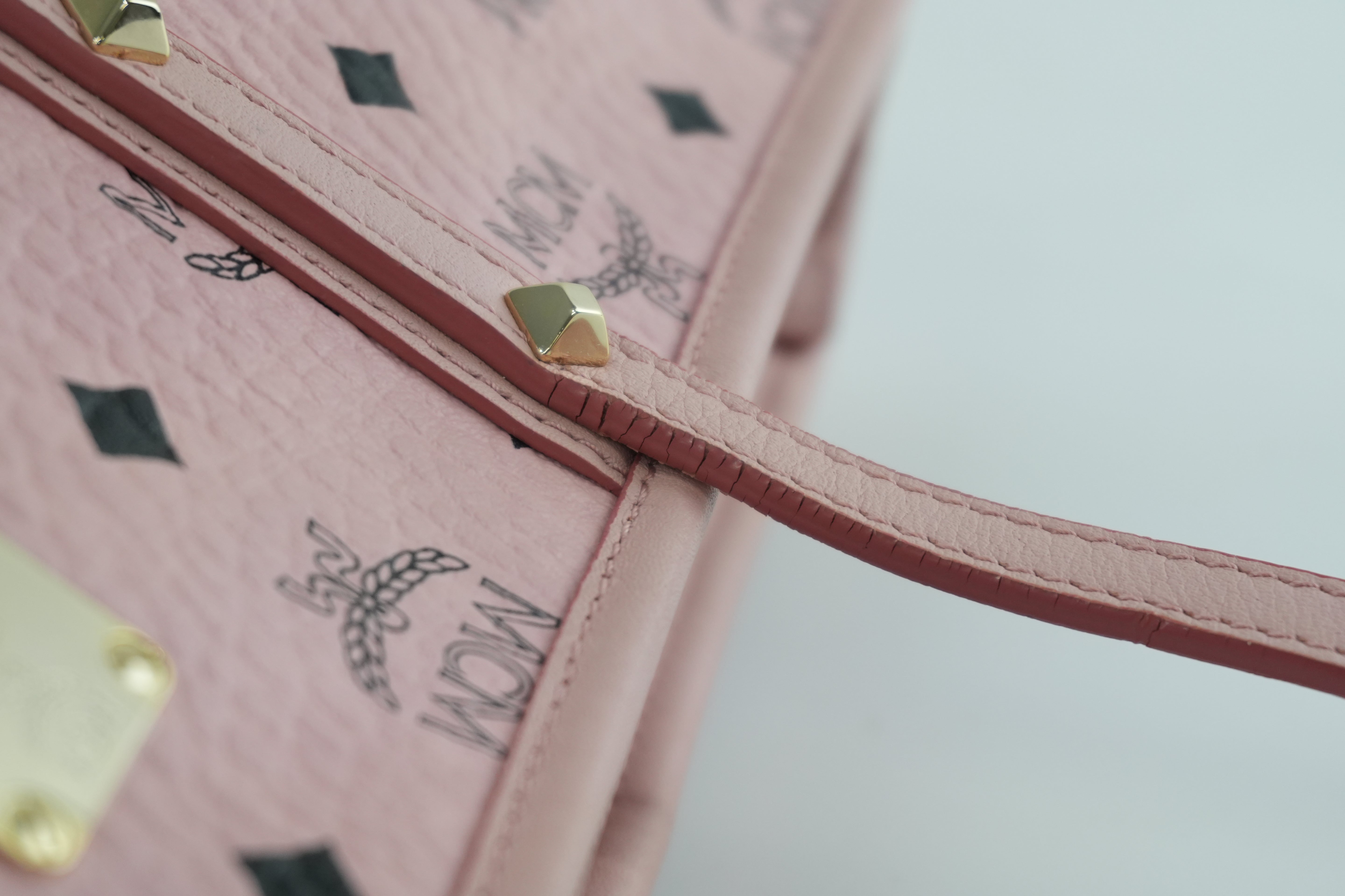 MCM Tote Bag Pink Used
