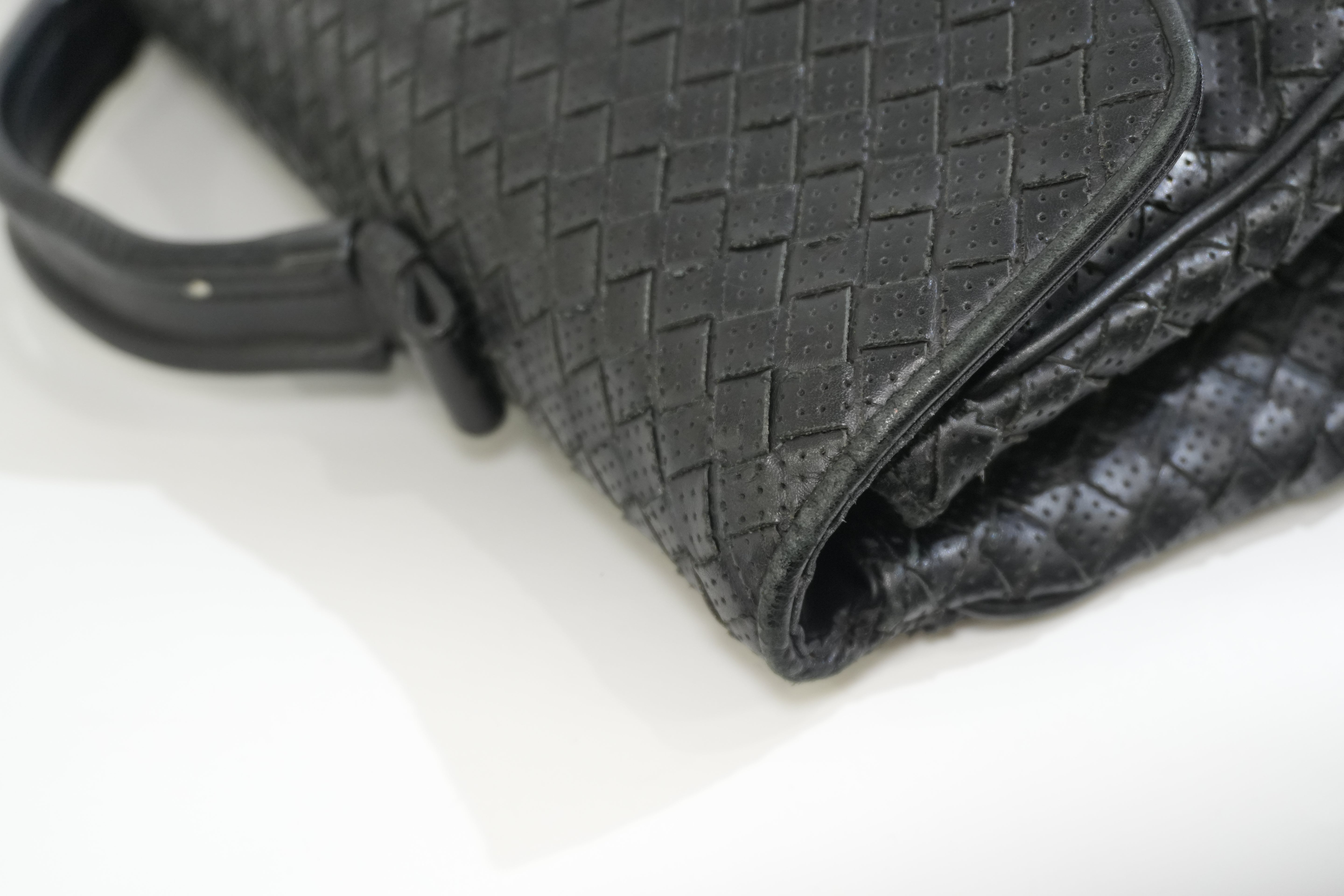 Pre-owned Bottega Business Bag Black