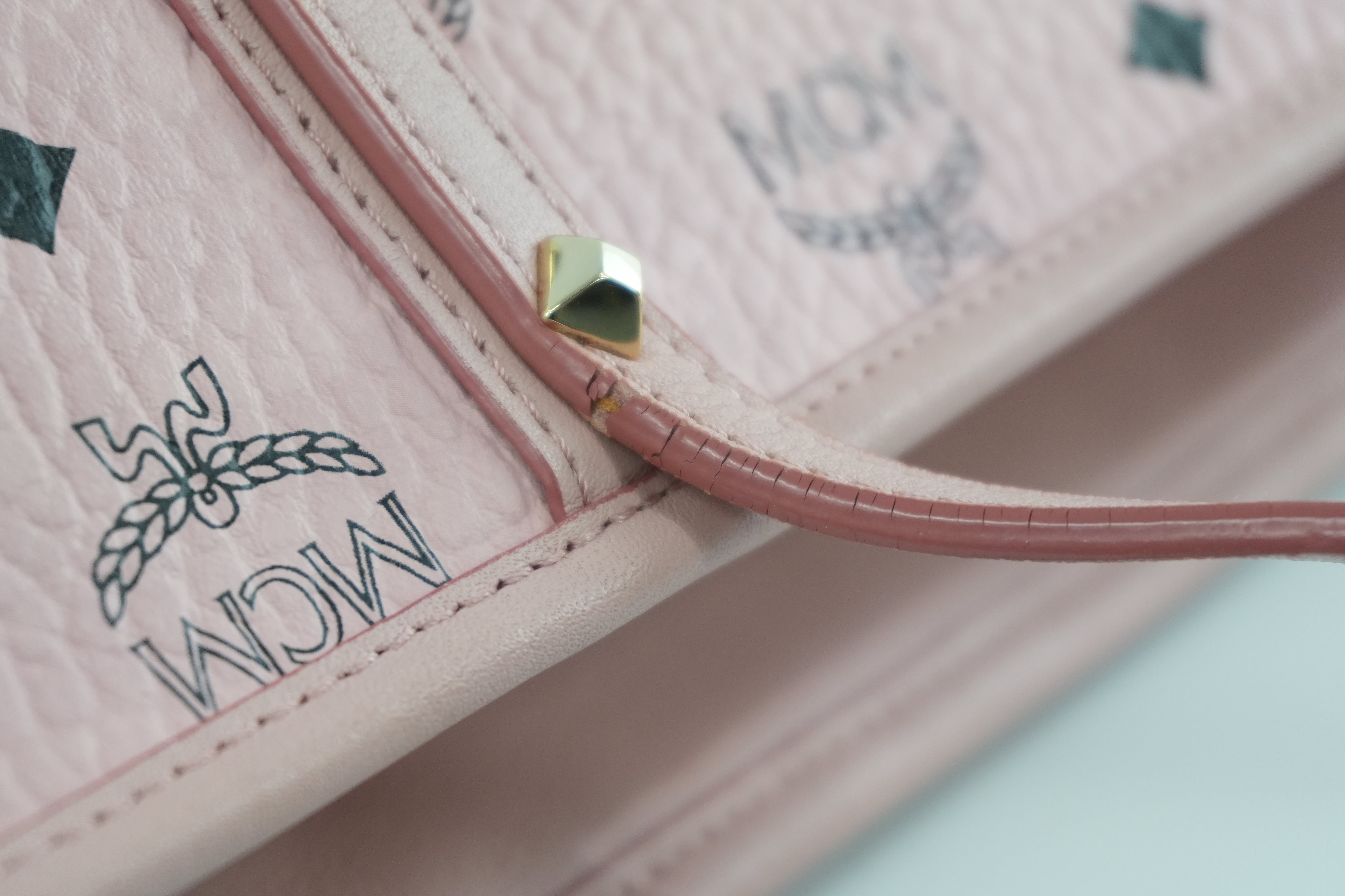 MCM Tote Bag Pink Used