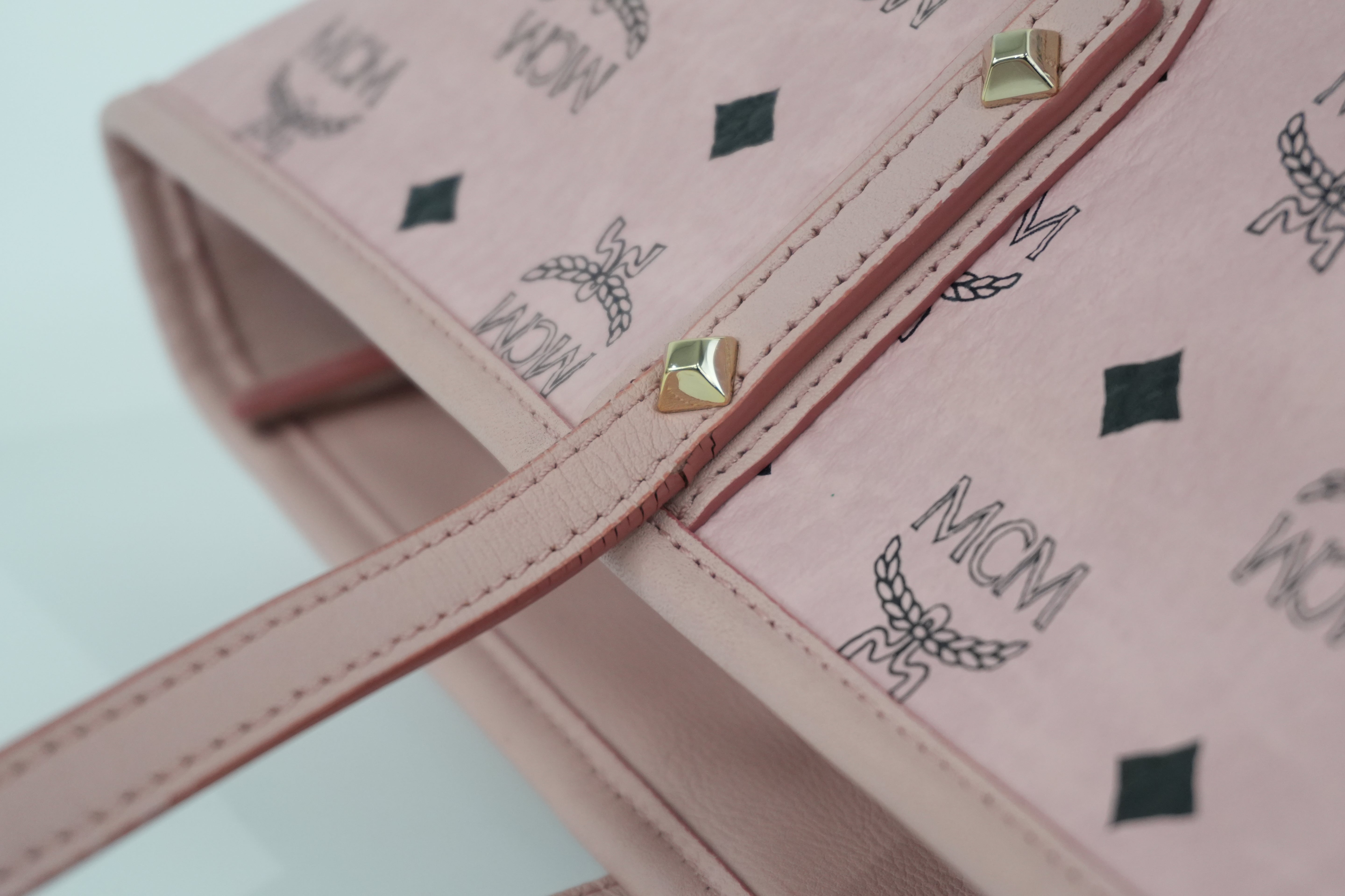 MCM Tote Bag Pink Used
