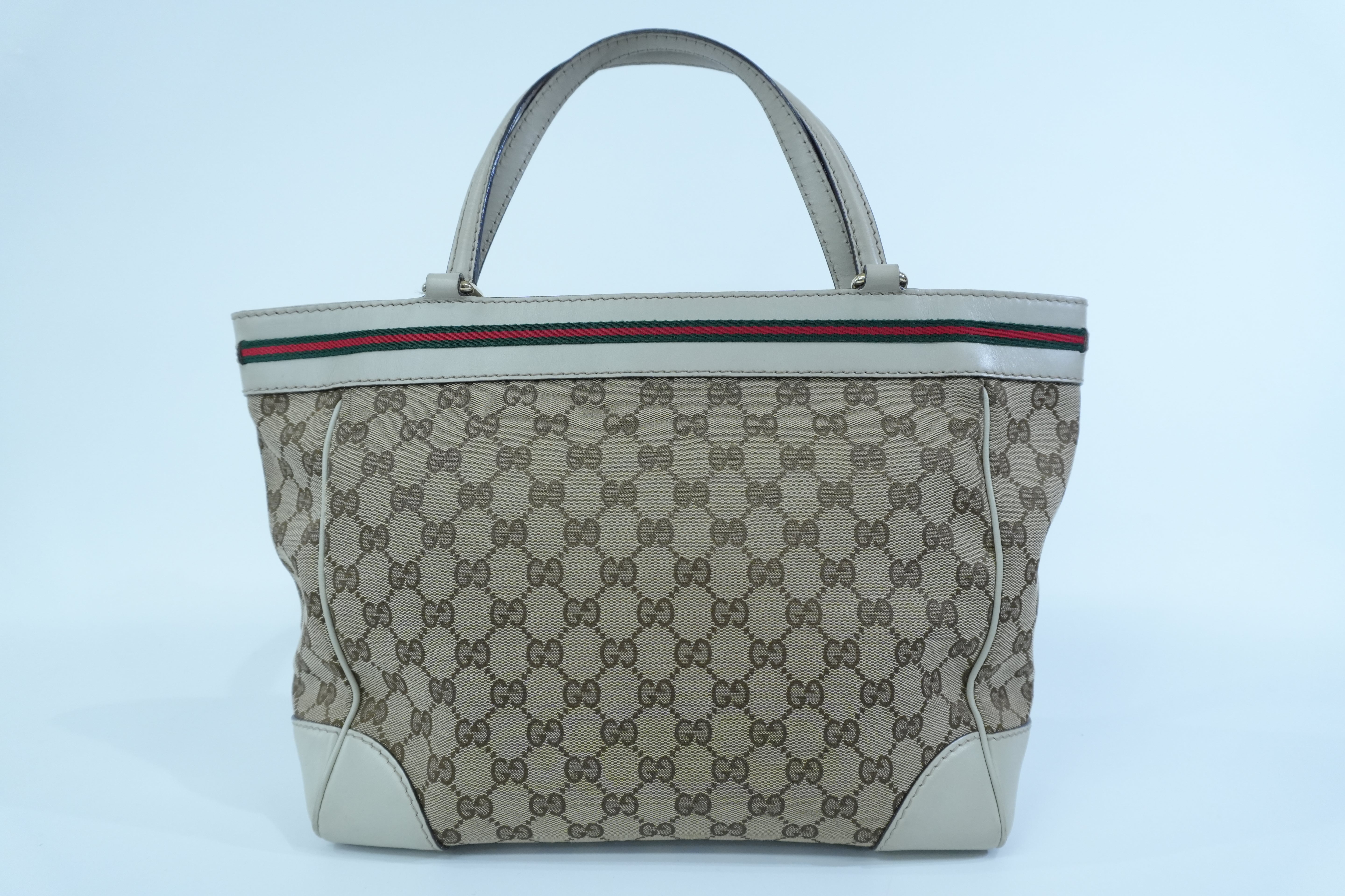 Pre-owned Gucci Guccisima Tote Bag White