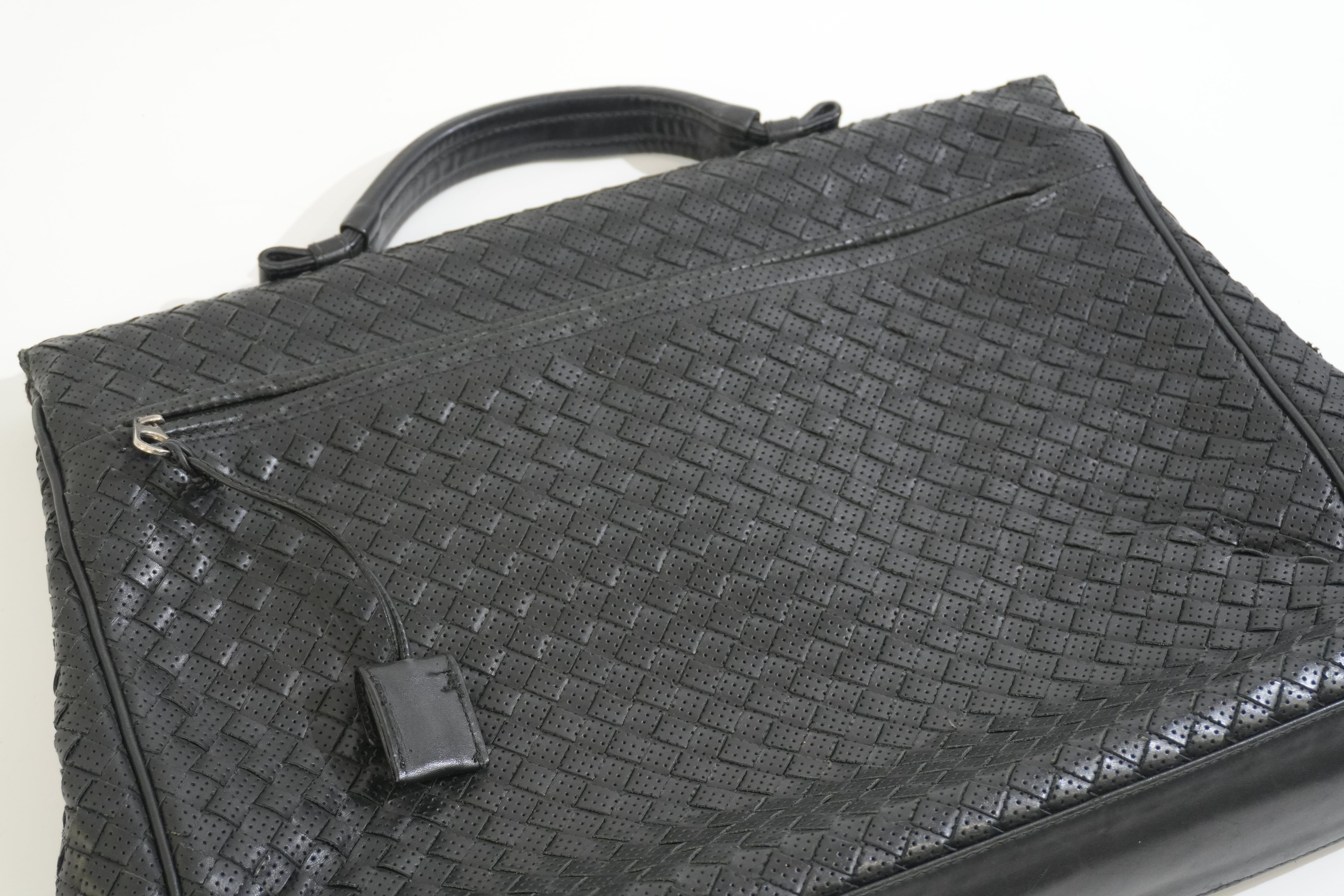 Pre-owned Bottega Business Bag Black