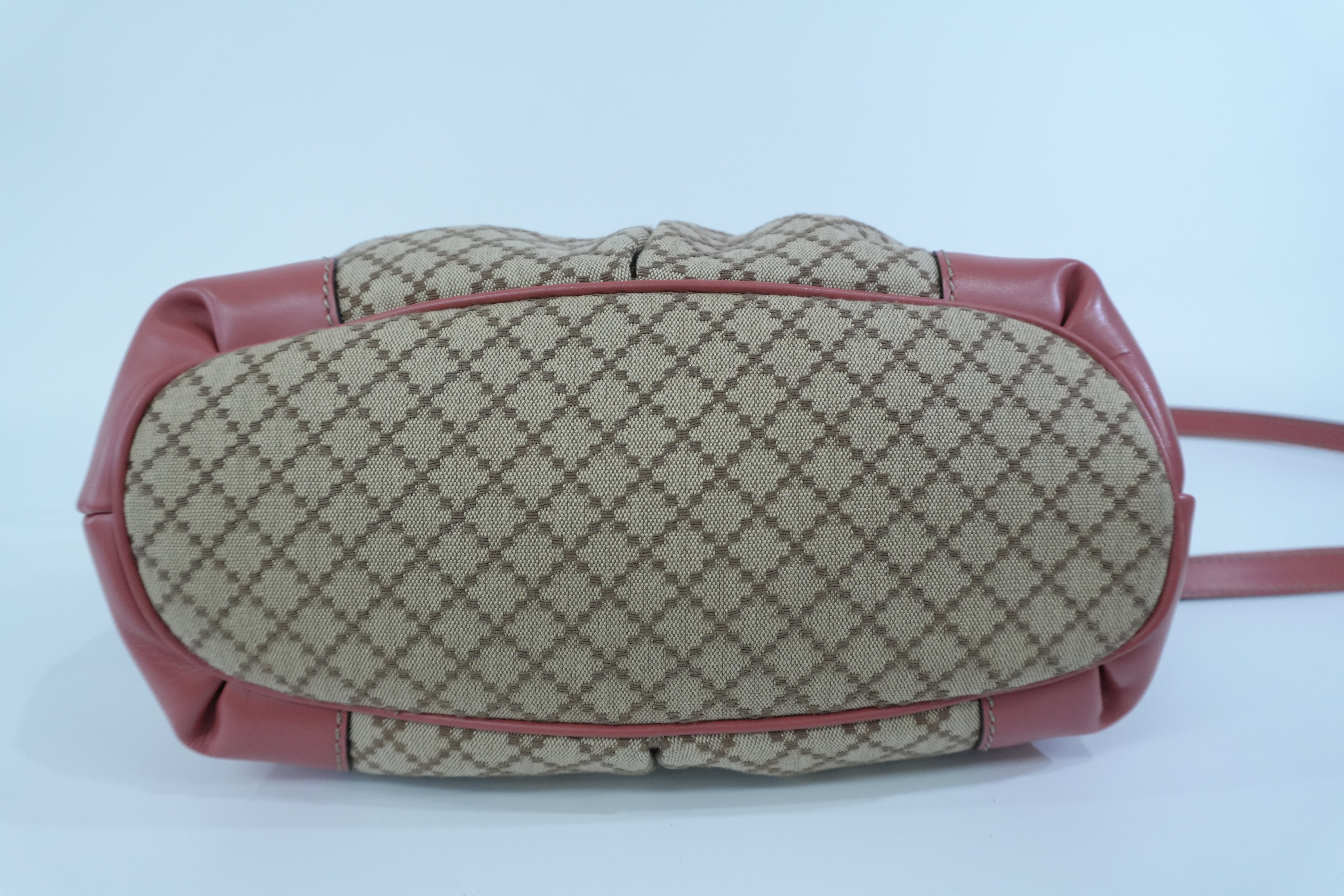 Pre-owned Gucci Sukey Two Way Shoulder Bag Brown and Pink