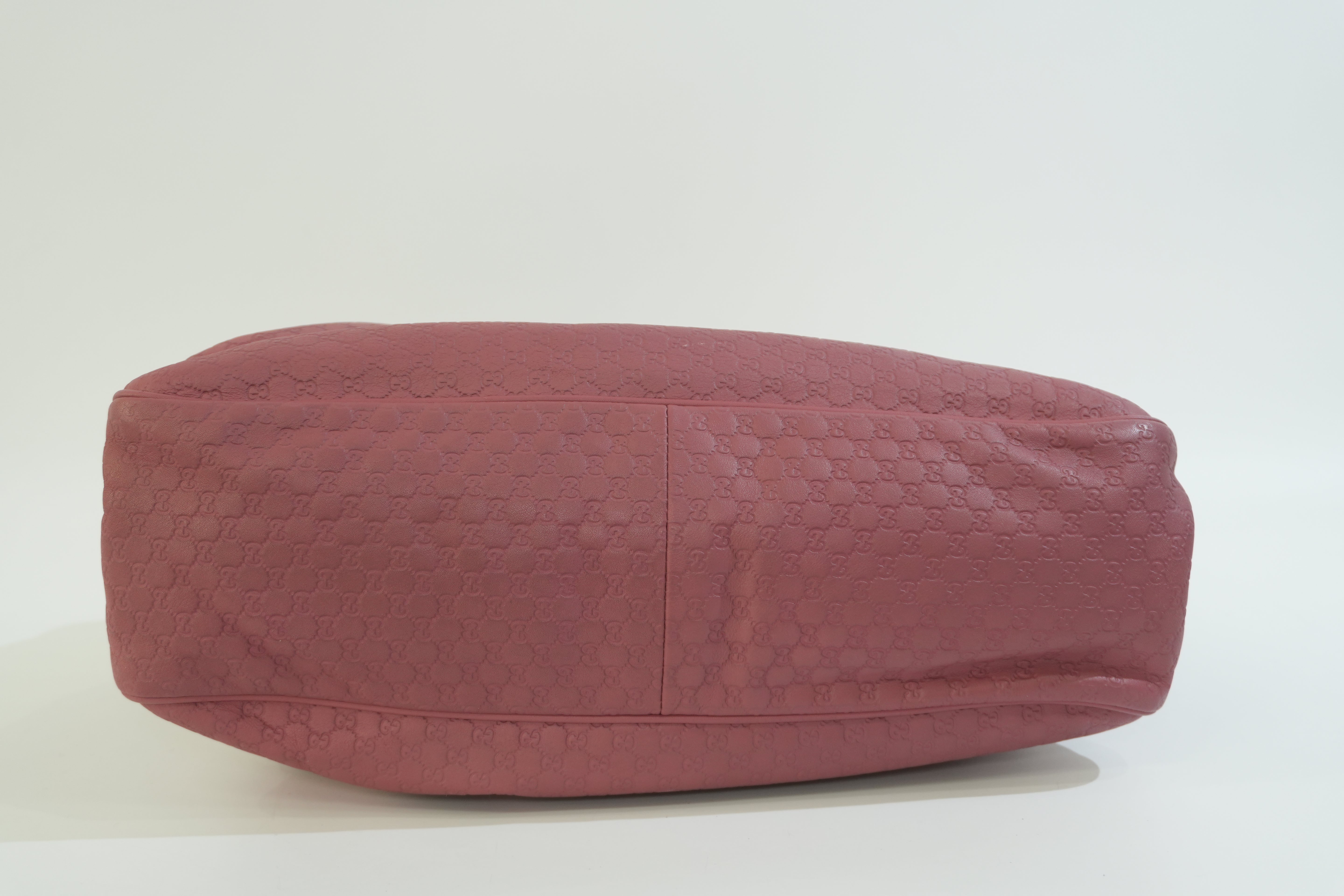Pre-owned Gucci Microguccisima Shoulder Bag Pink