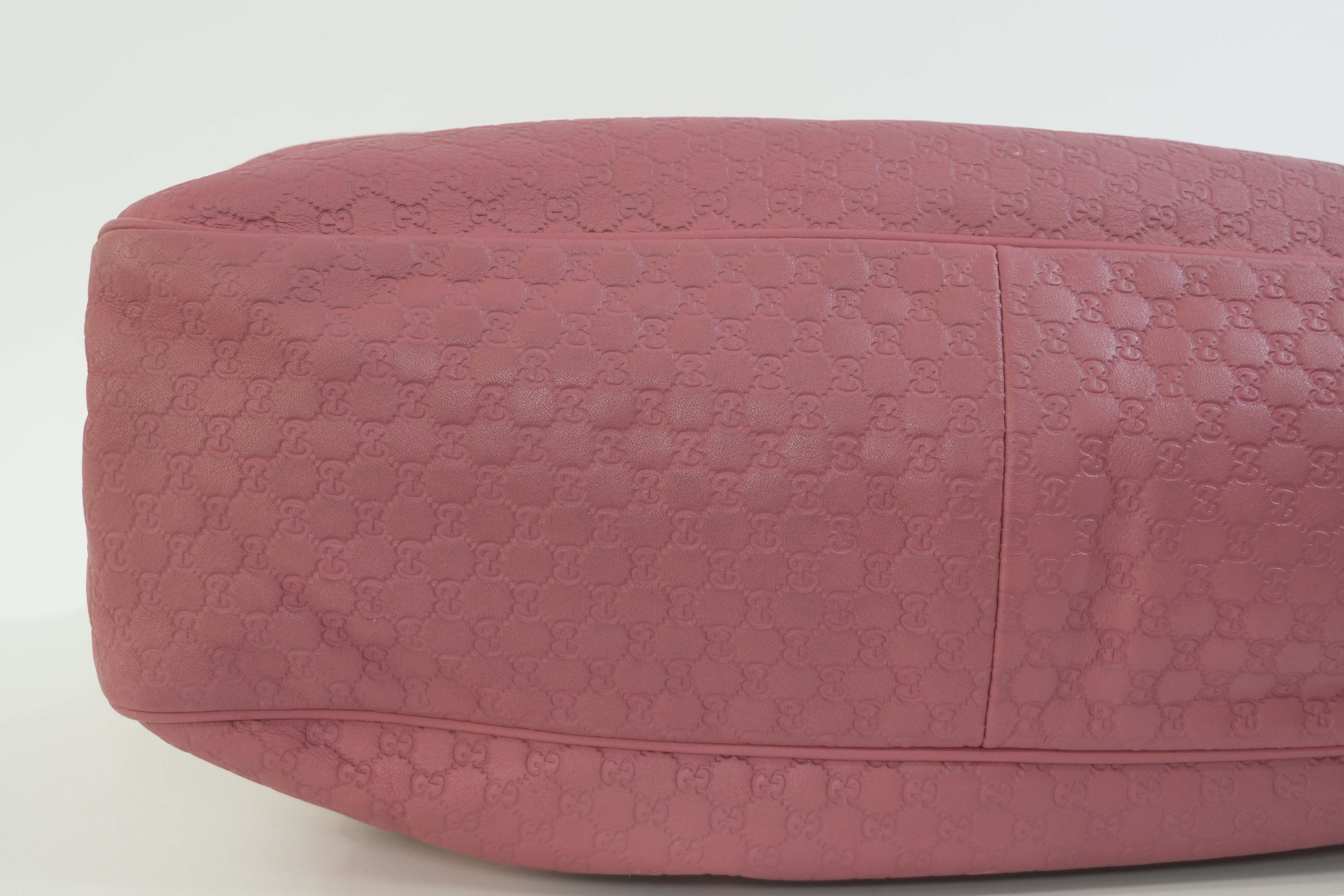 Pre-owned Gucci Microguccisima Shoulder Bag Pink