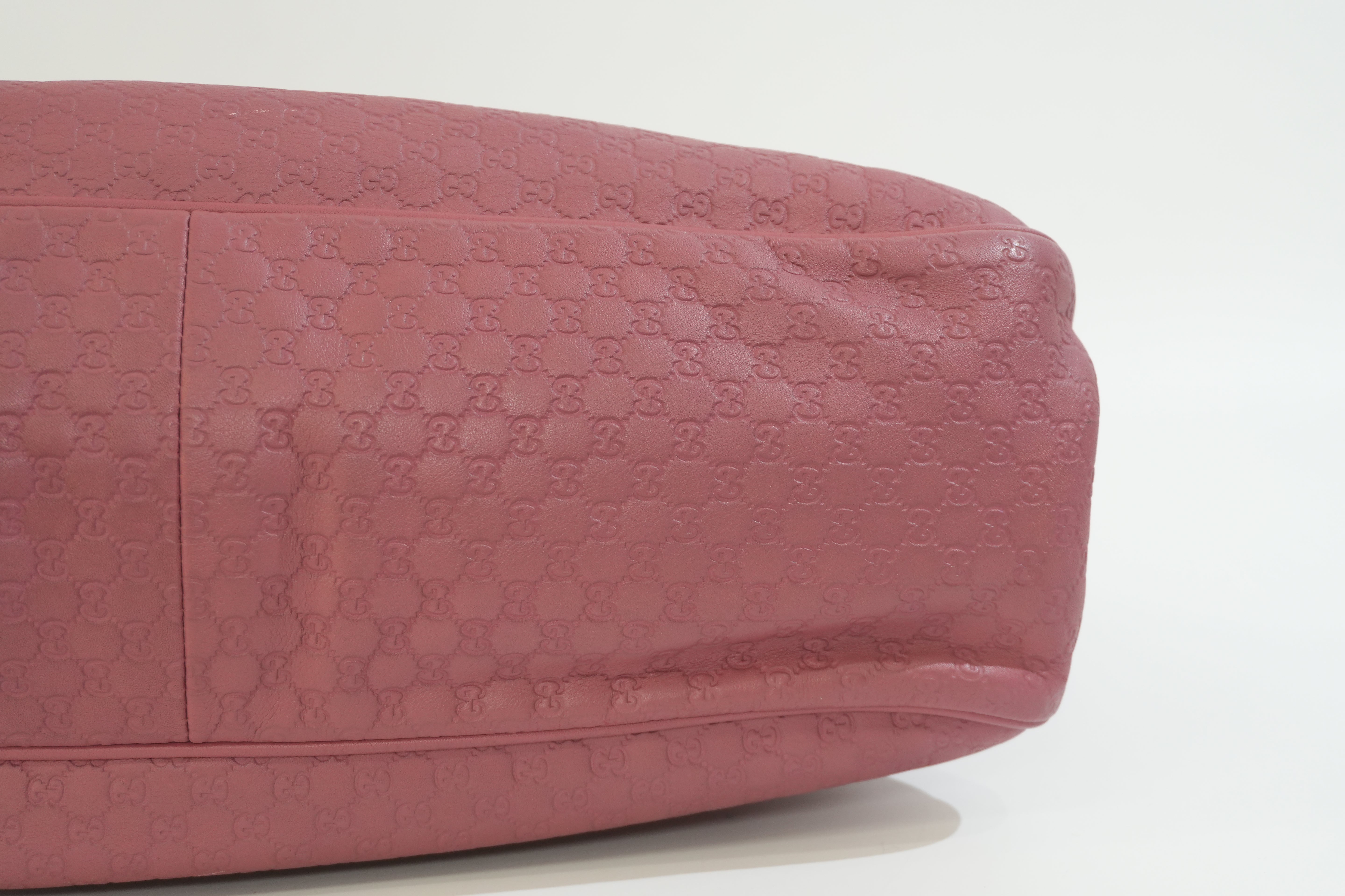 Pre-owned Gucci Microguccisima Shoulder Bag Pink