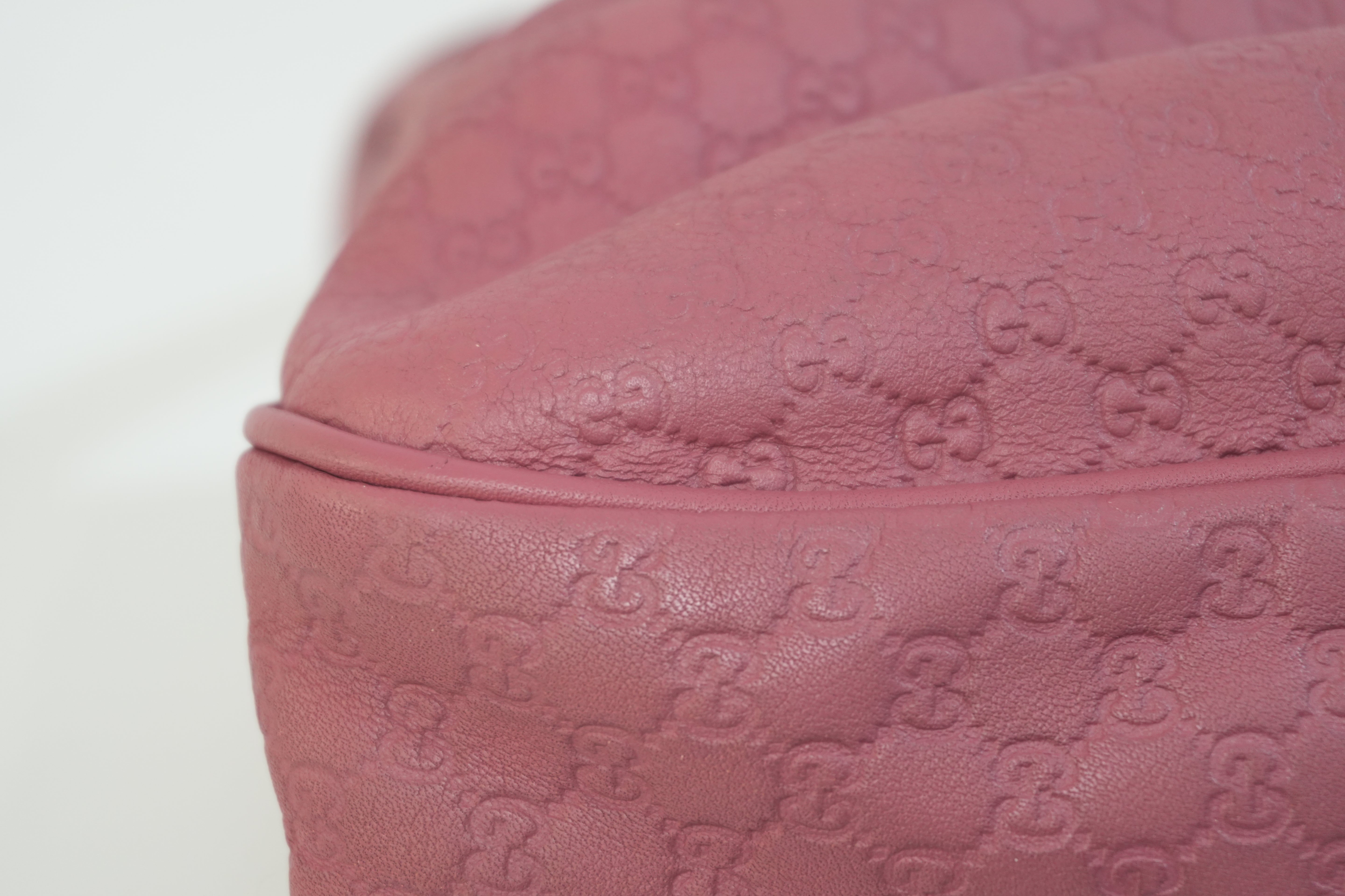 Pre-owned Gucci Microguccisima Shoulder Bag Pink