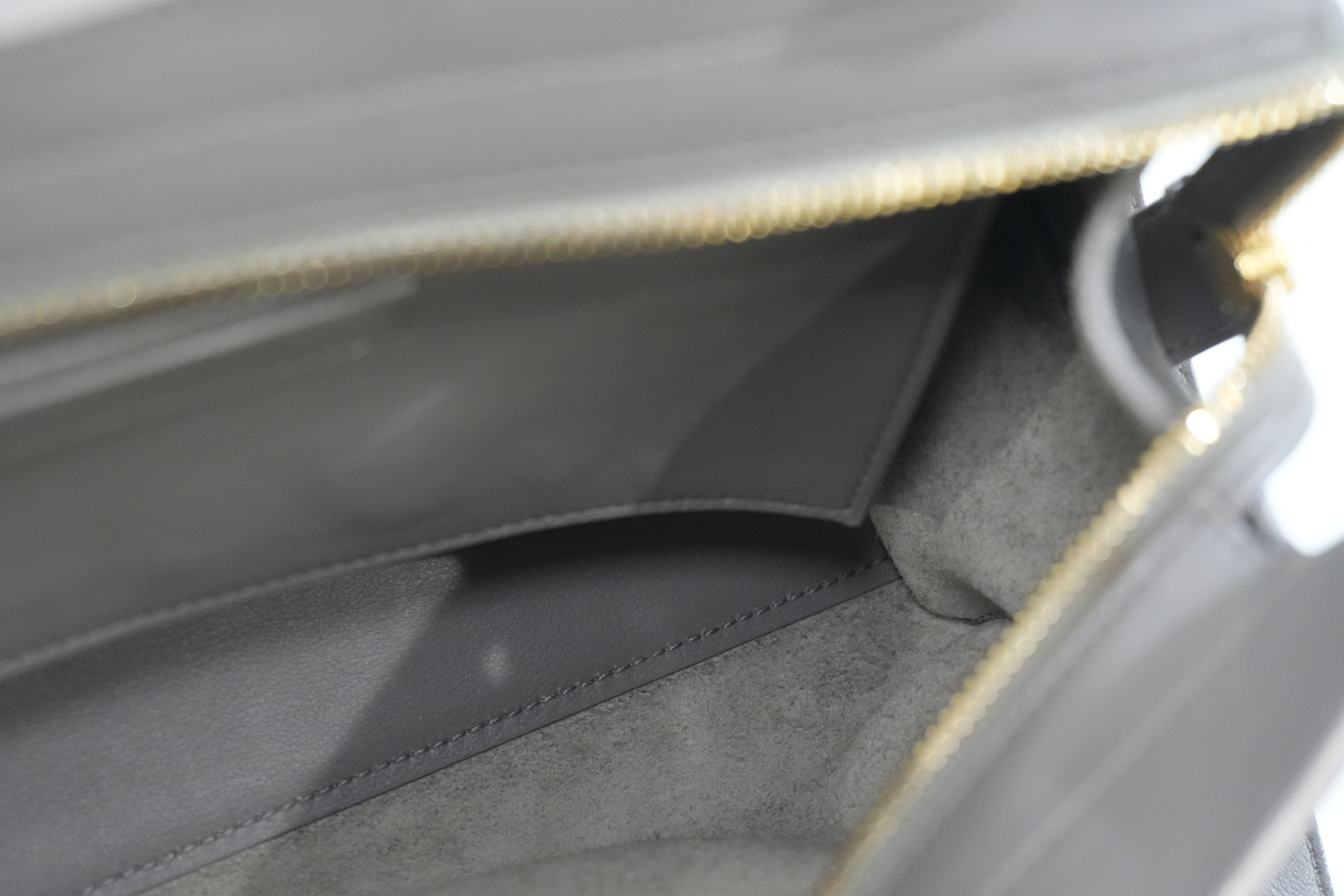 Pre-owned Saint Laurent Small Monogram Cabas Handbag Fog