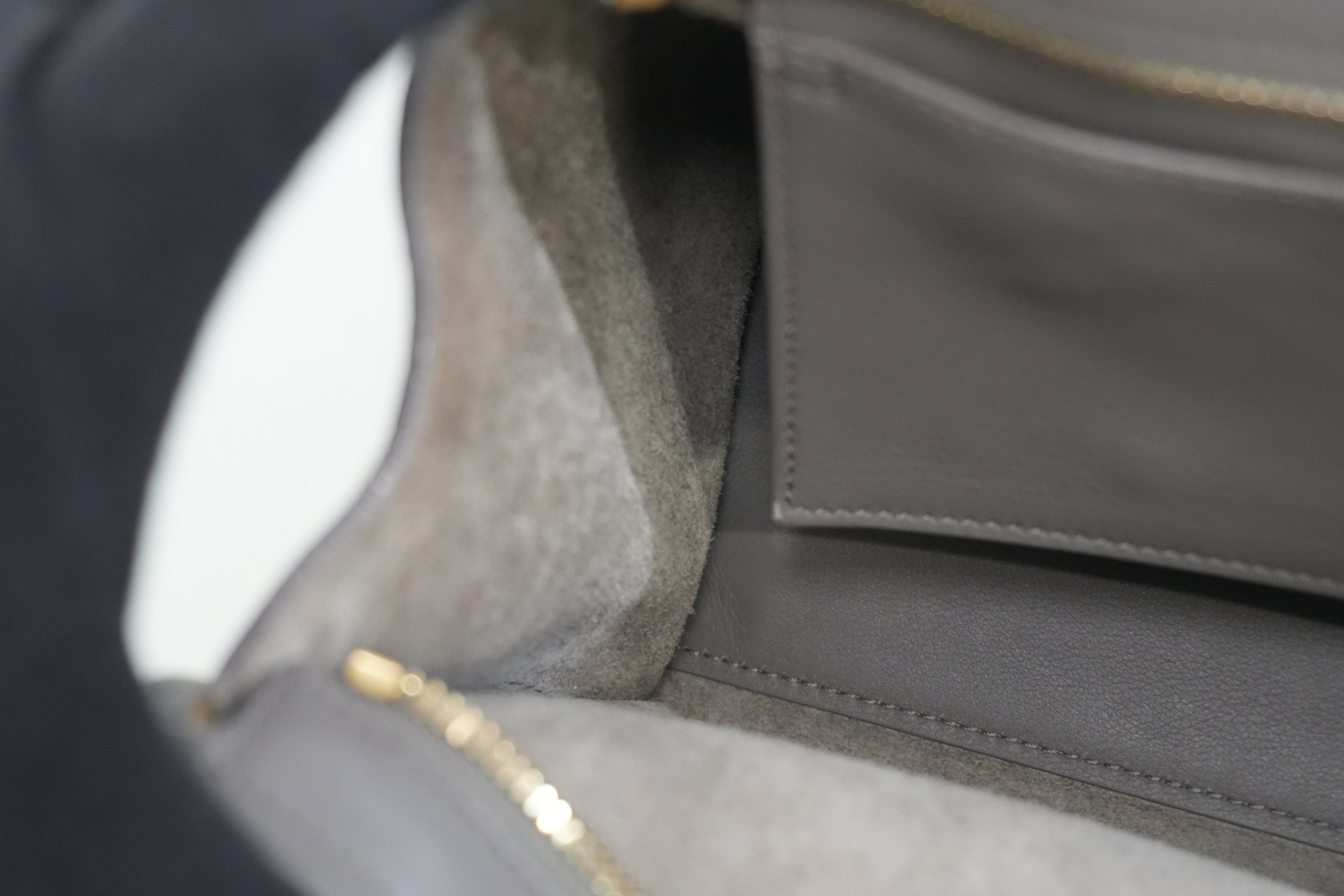 Pre-owned Saint Laurent Small Monogram Cabas Handbag Fog